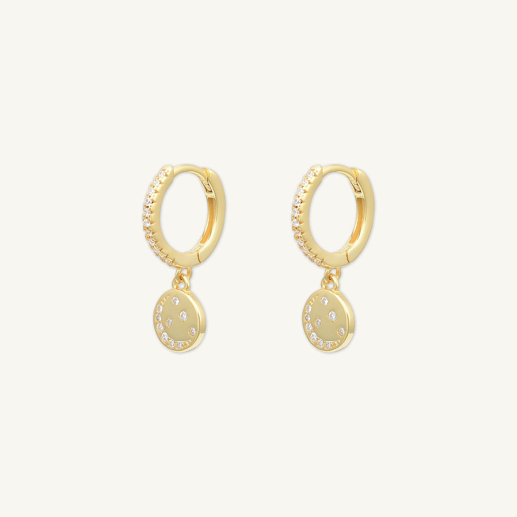 Moonlight Huggie Hoop Earrings - Camile & Stone