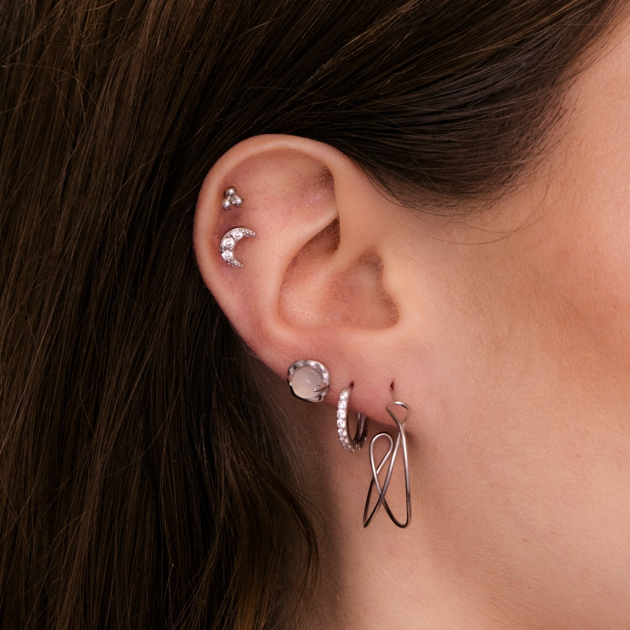 Moonstone Stud Earrings - Camile & Stone