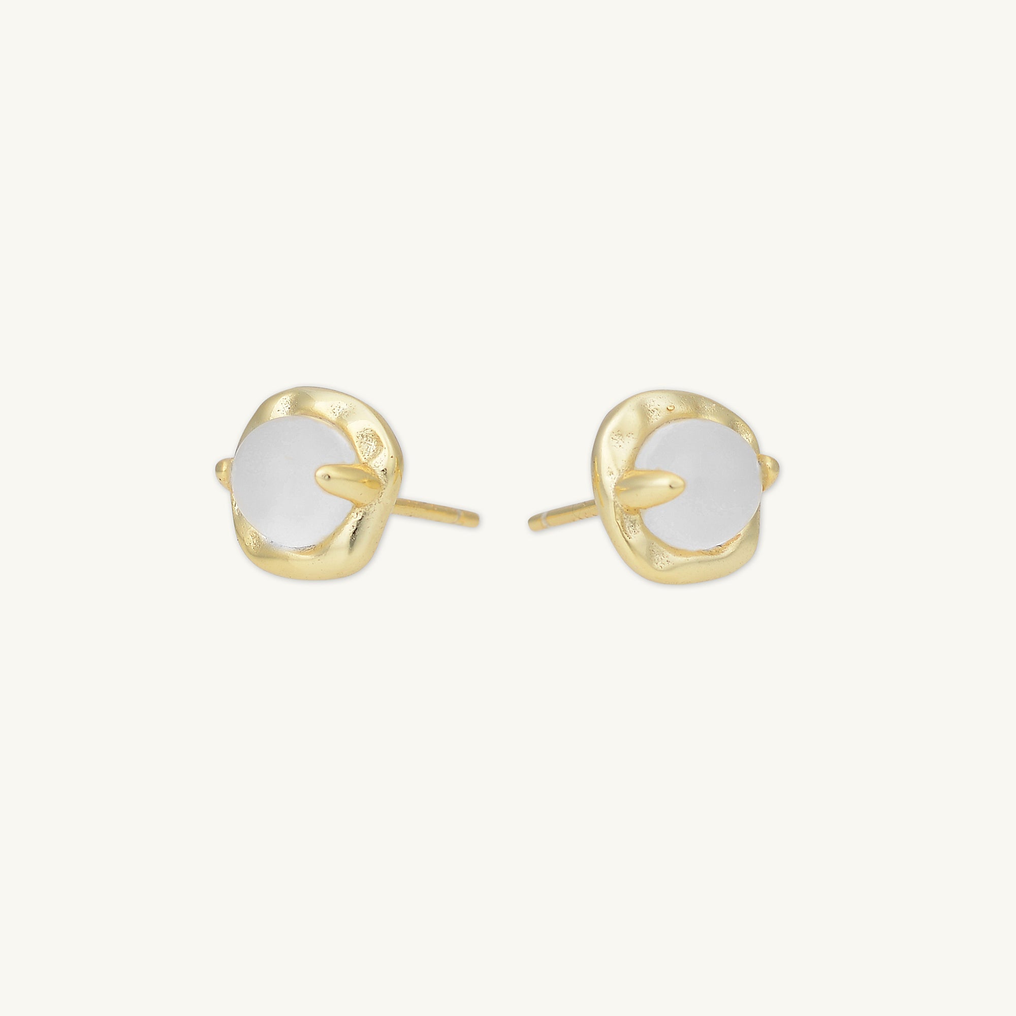 Moonstone Stud Earrings - Camile & Stone