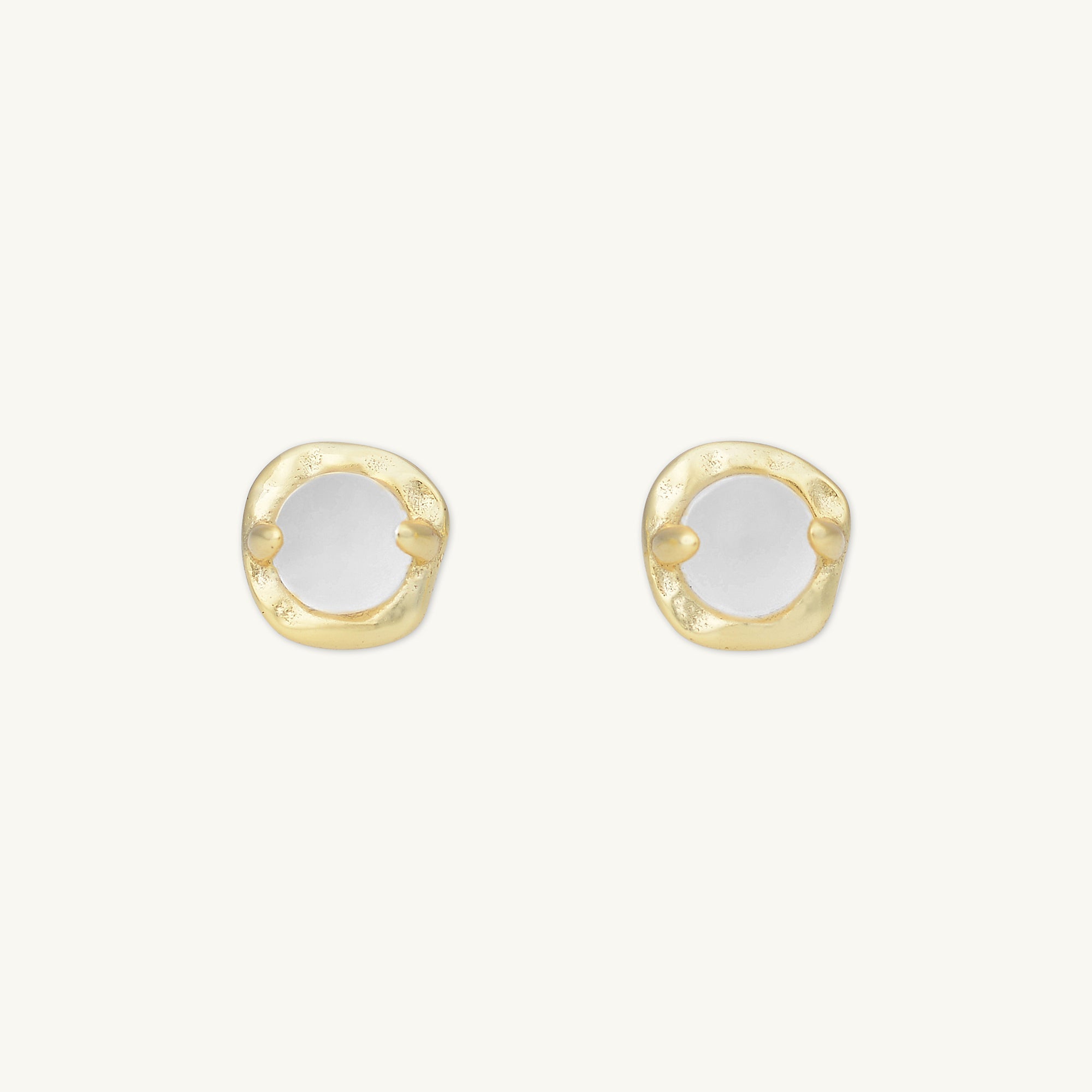 Moonstone Stud Earrings - Camile & Stone