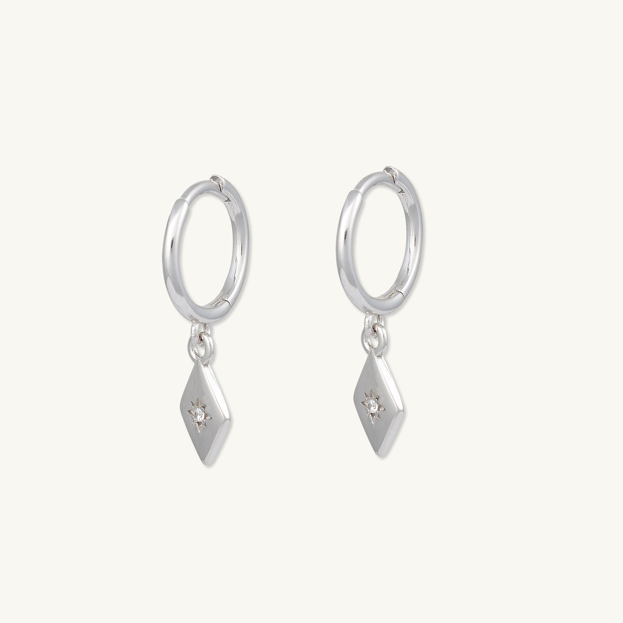 North Star Huggie Hoop Earrings - Camile & Stone