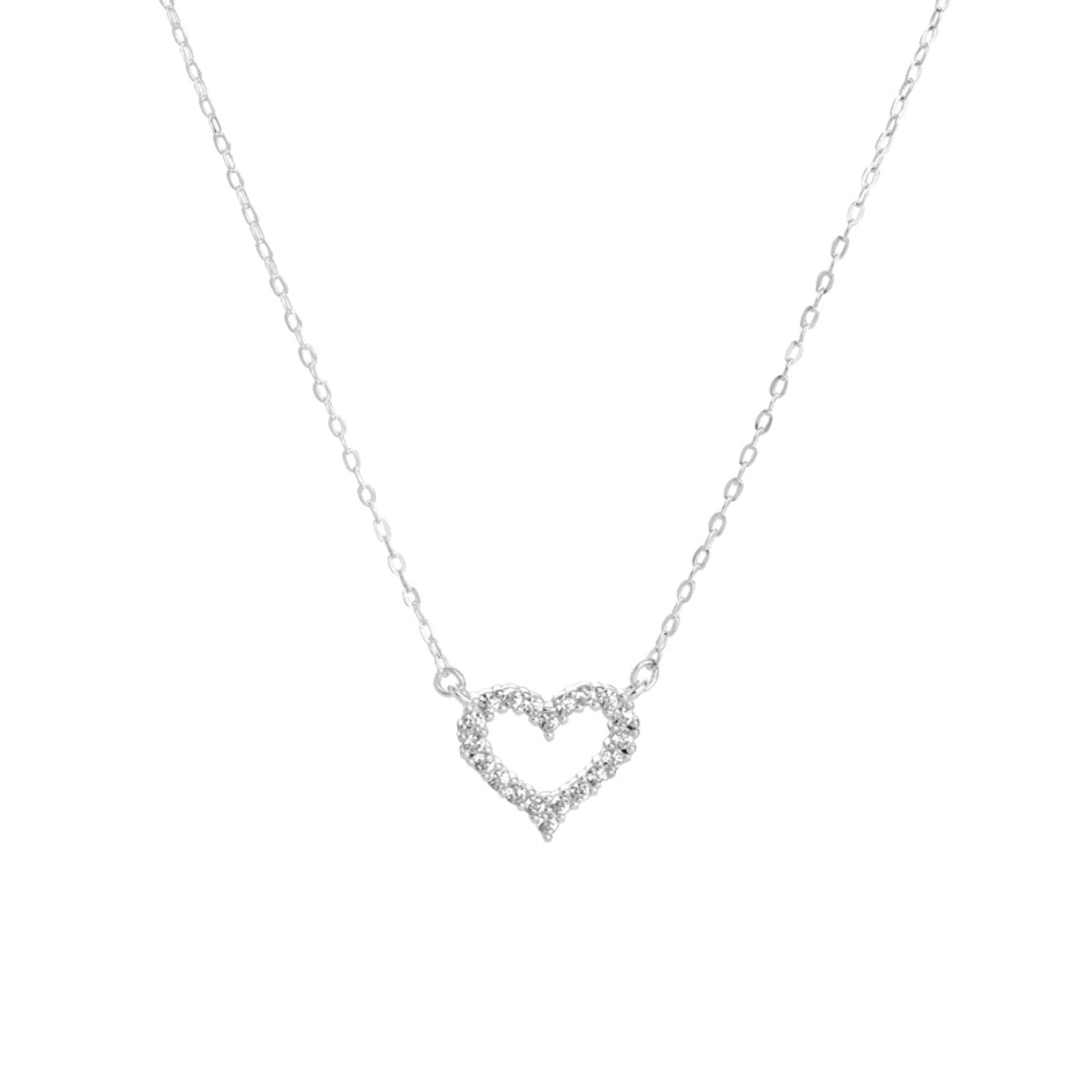 Open Heart Chain Necklace - Camile & Stone