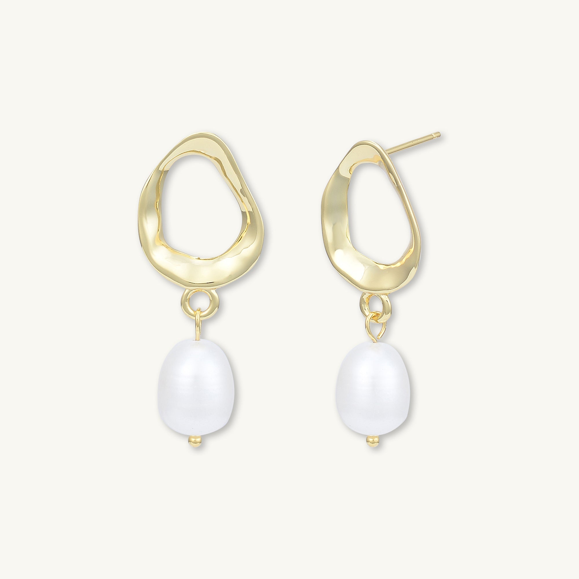 Organic Pearl Drop Earrings - Camile & Stone