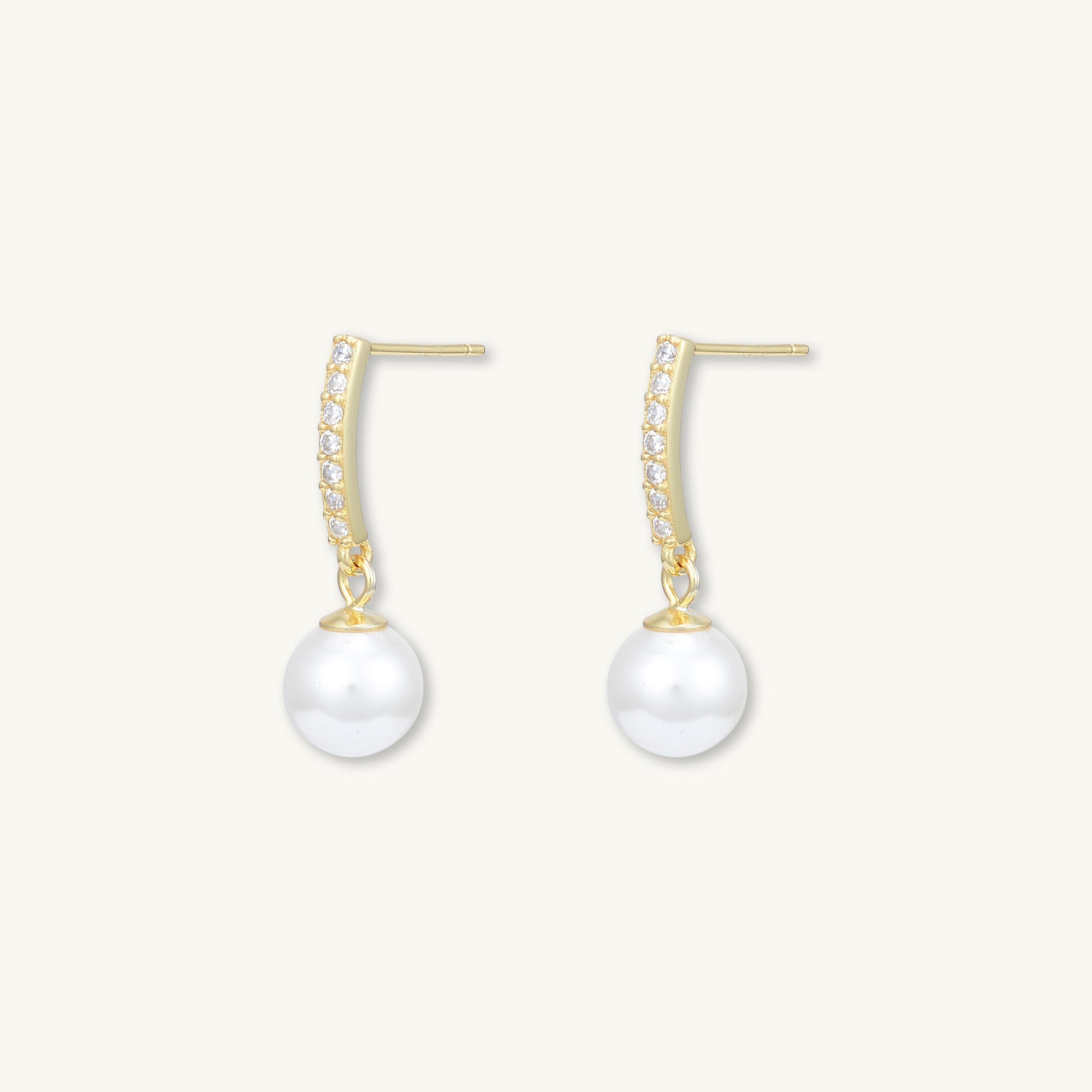 Pearl Linear Sapphire Earrings - Camile & Stone