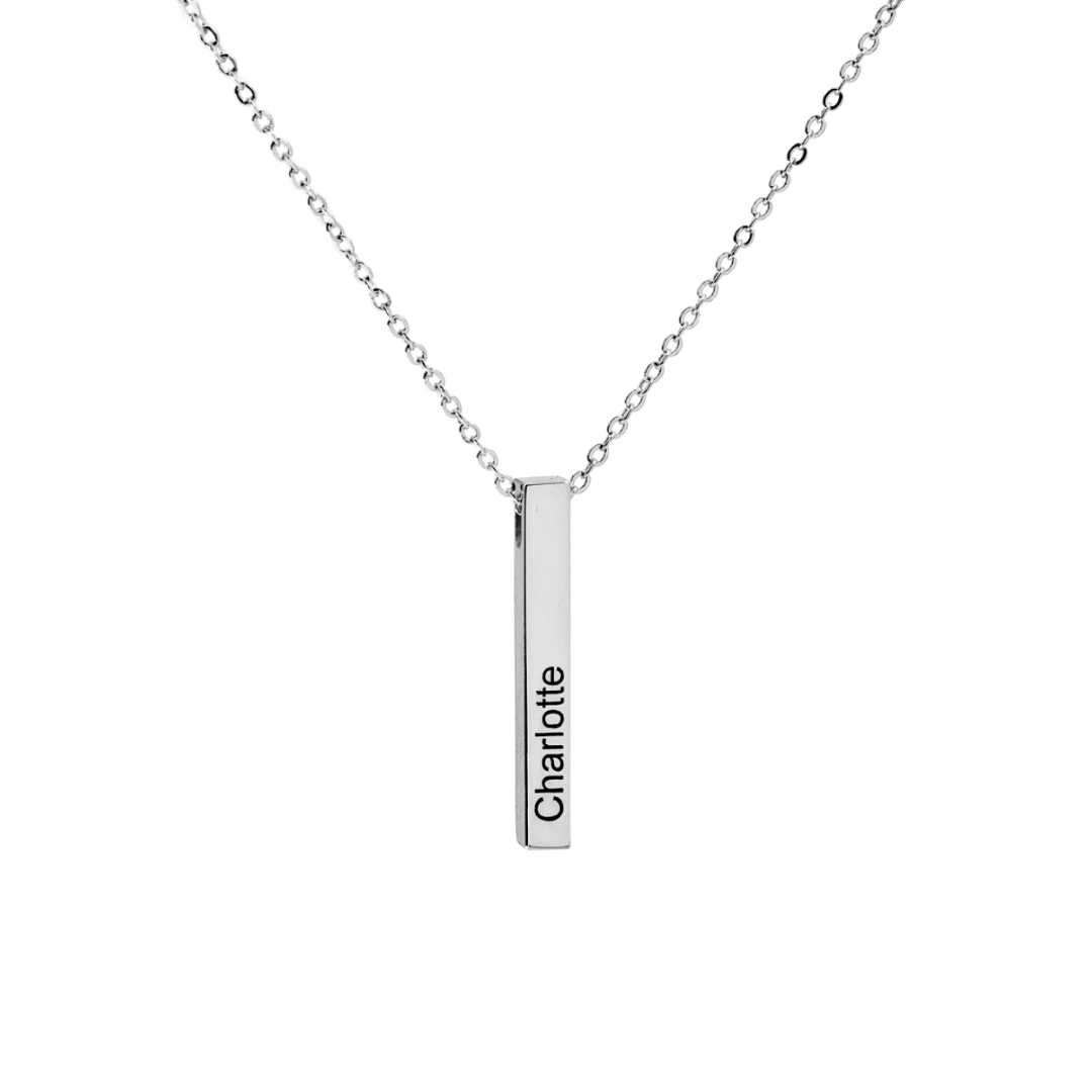 Pillar Bar Name Necklace - Camile & Stone
