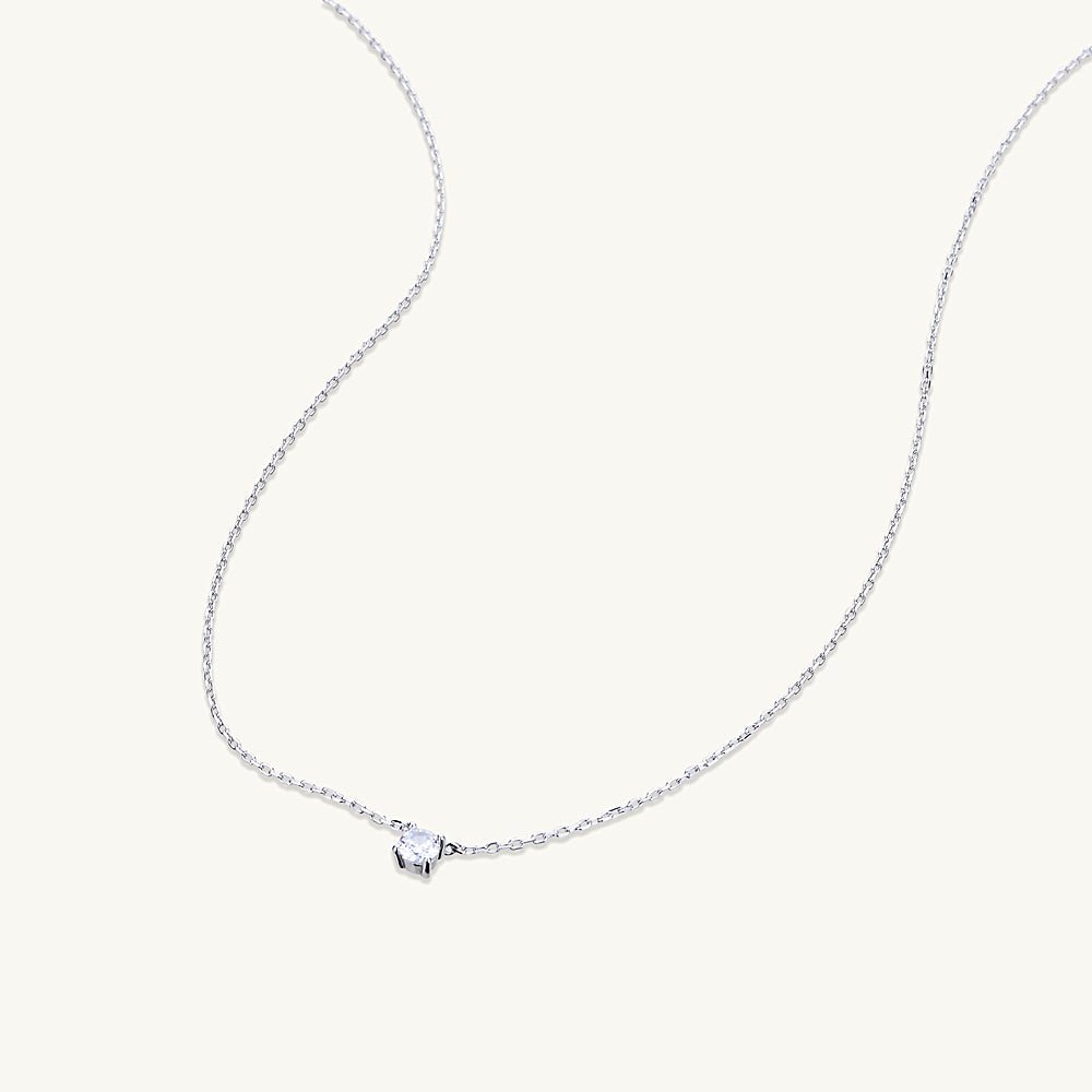 Round Sapphire Chain Necklace - Camile & Stone