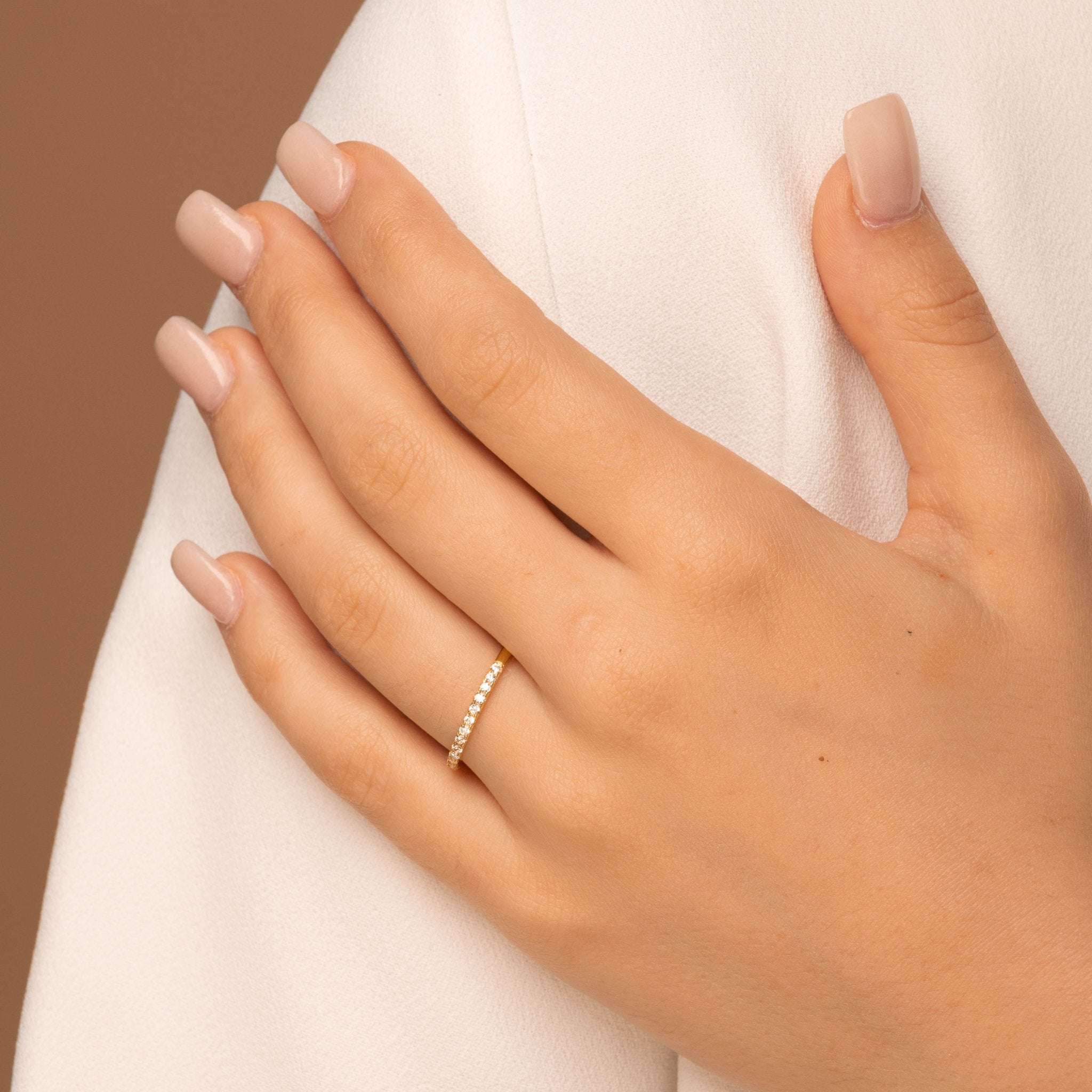 Sapphire Band Stacker Ring - Camile & Stone