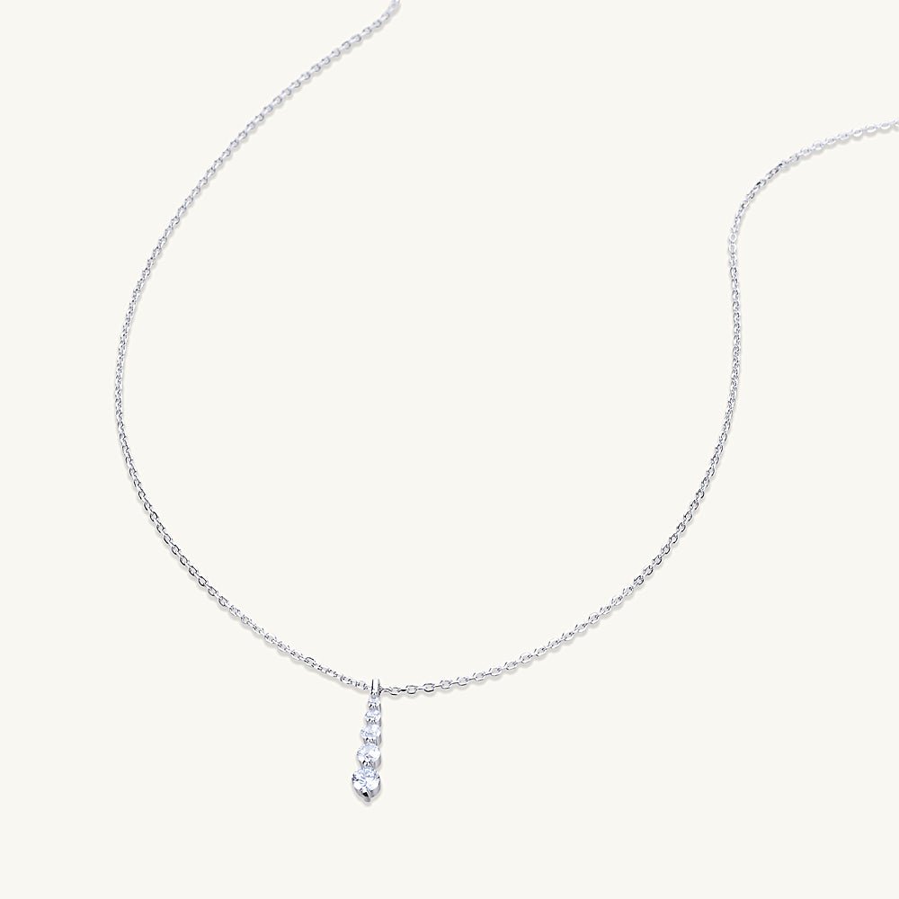 Sapphire Vertical Drop Necklace - Camile & Stone