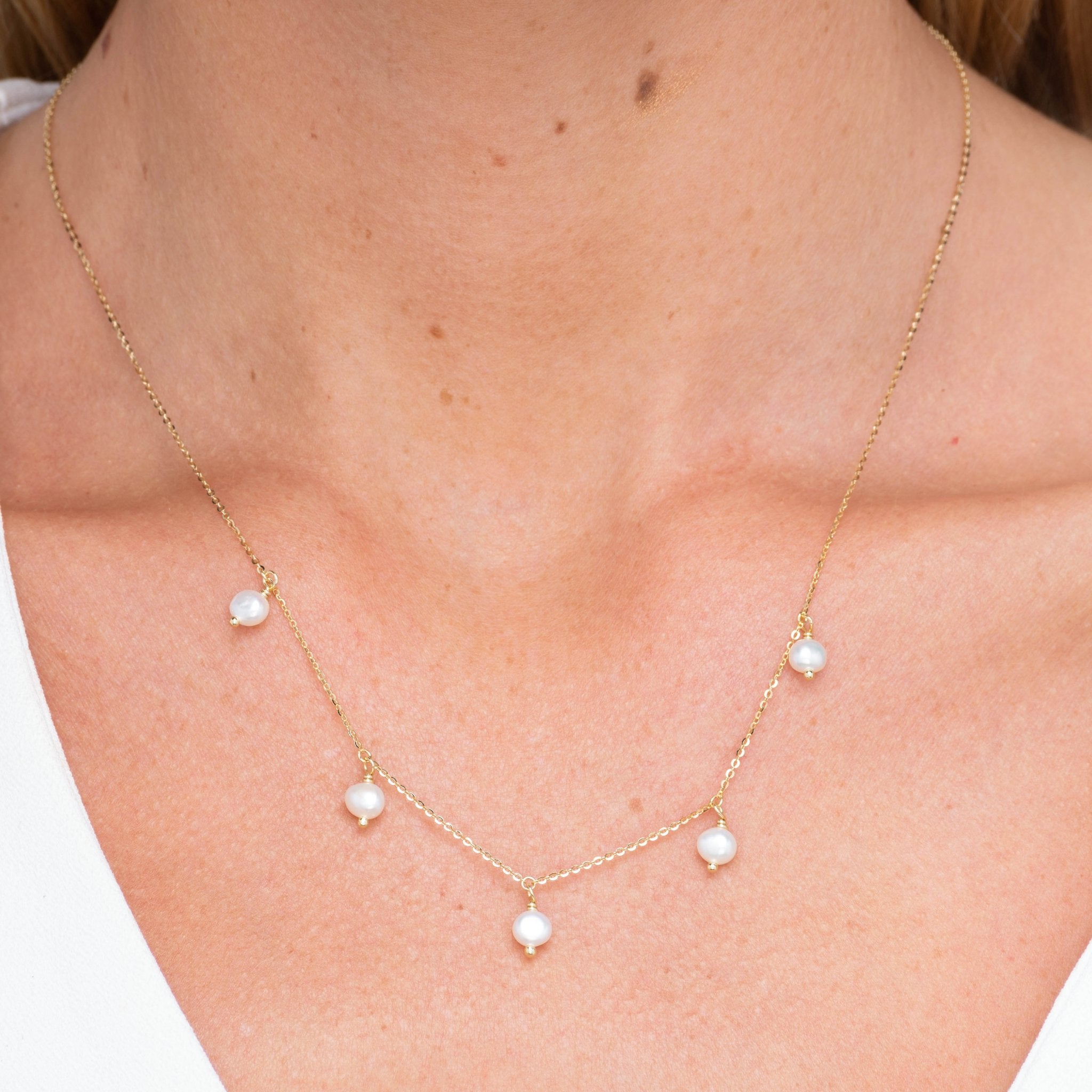 Satellite Freshwater Pearl Necklace - Camile & Stone