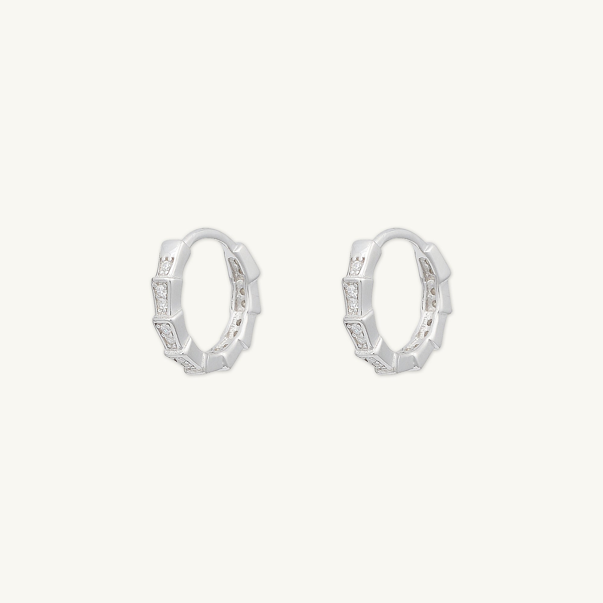 Spark Sapphire Hoop Earrings - Camile & Stone