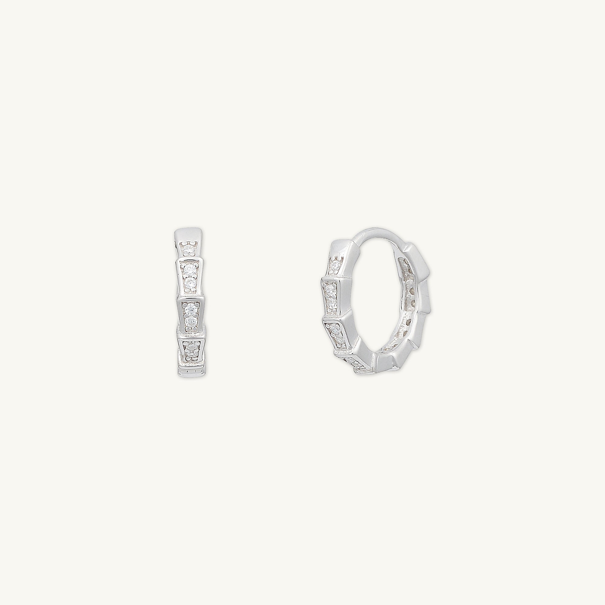 Spark Sapphire Hoop Earrings - Camile & Stone