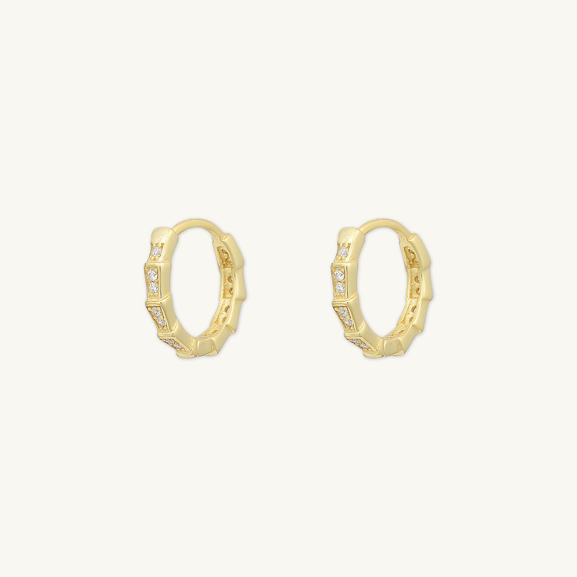 Spark Sapphire Hoop Earrings - Camile & Stone