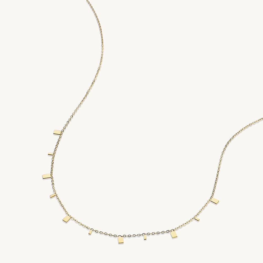 Square Layering Chain Necklace - Camile & Stone