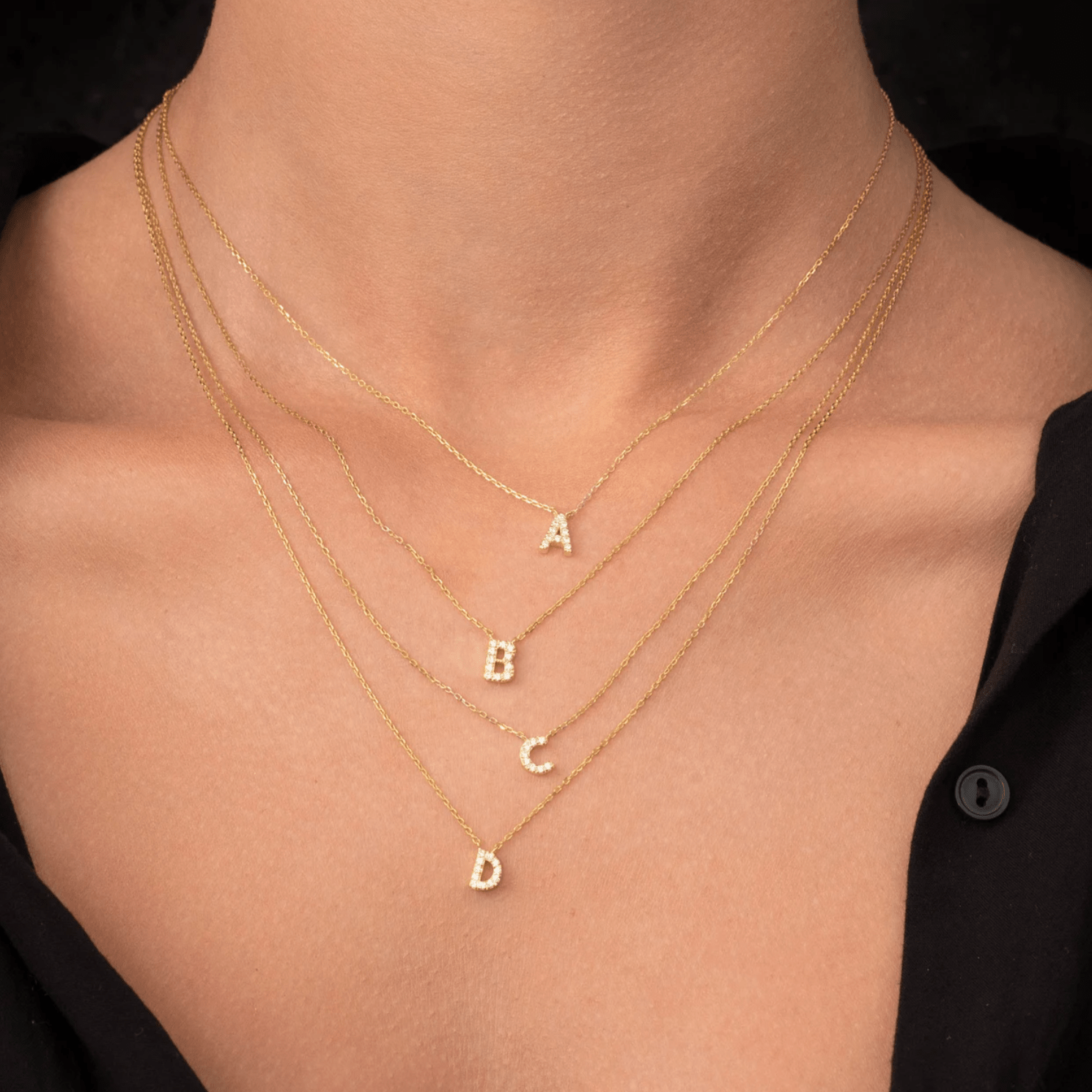 The Original Initial Sapphire Letter Necklace - Camile & Stone