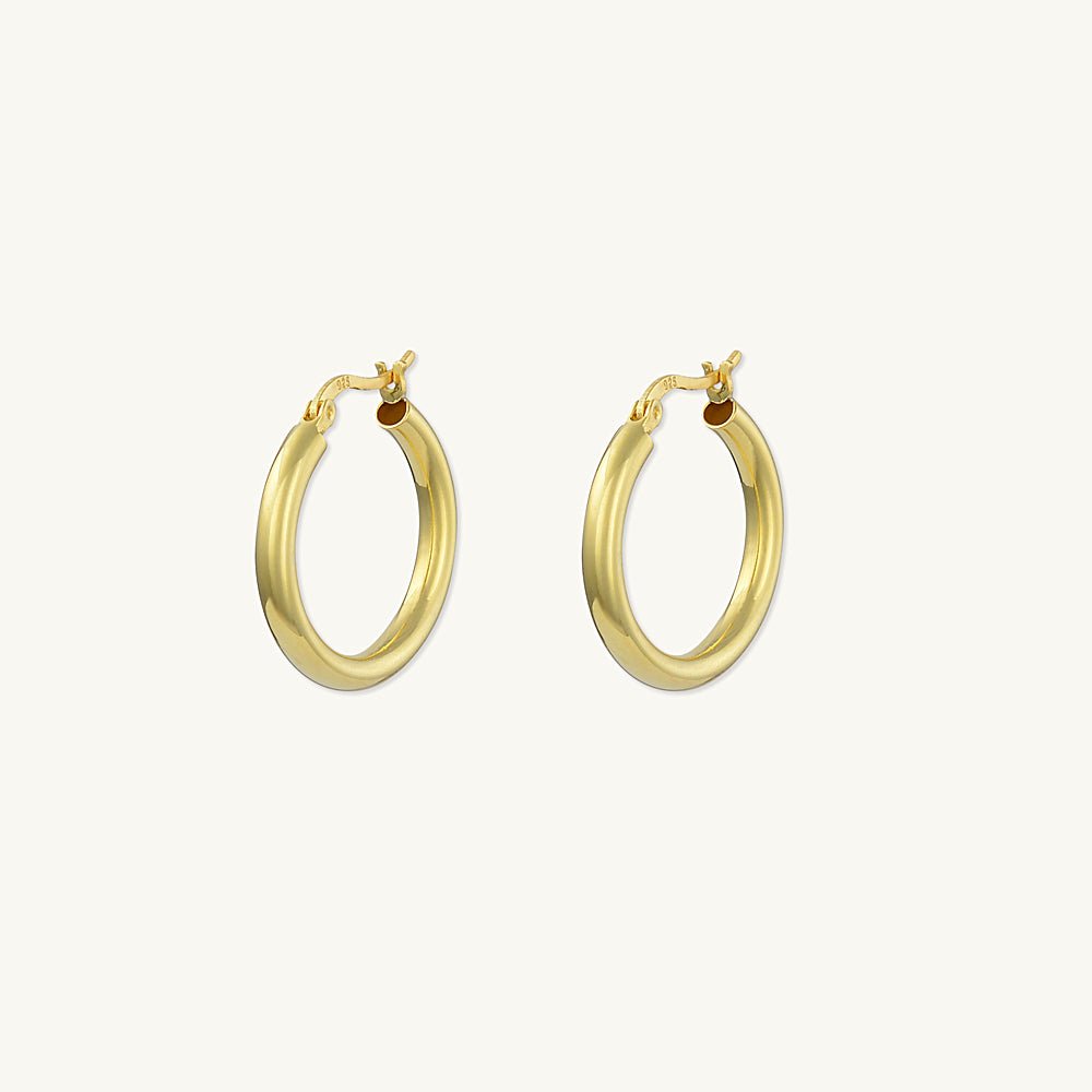 Thin Tube Hoops - Camile & Stone