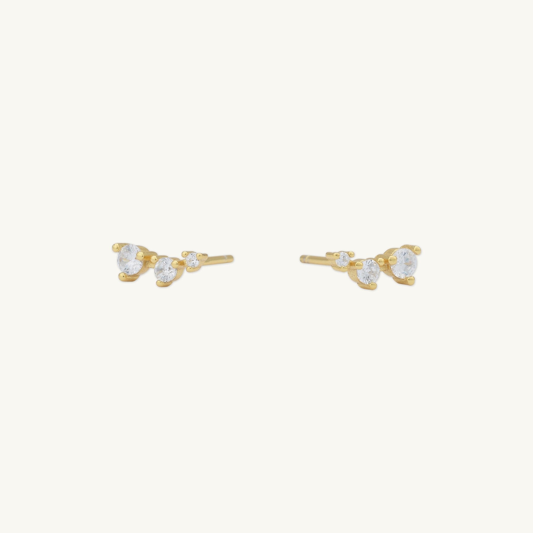 Trio Sapphire Stud Earrings - Camile & Stone