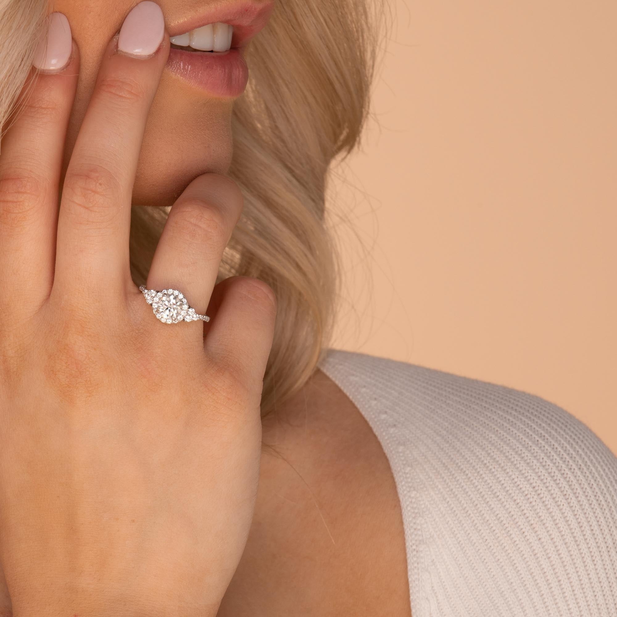 1.0 ct The Audrey Moissanite Diamond Ring - Camile & Stone