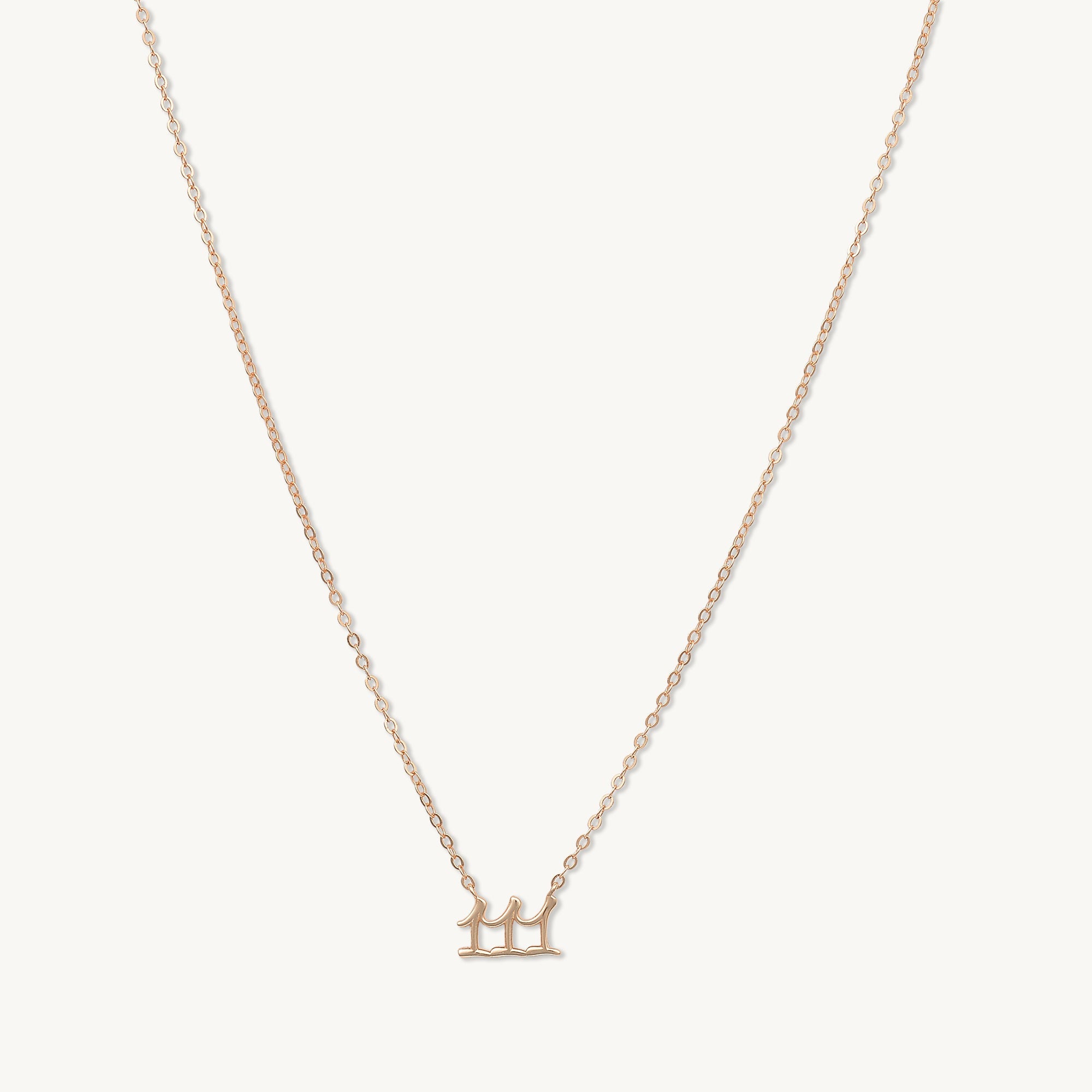 111 Angel Number Pendant Necklace - Camile & Stone