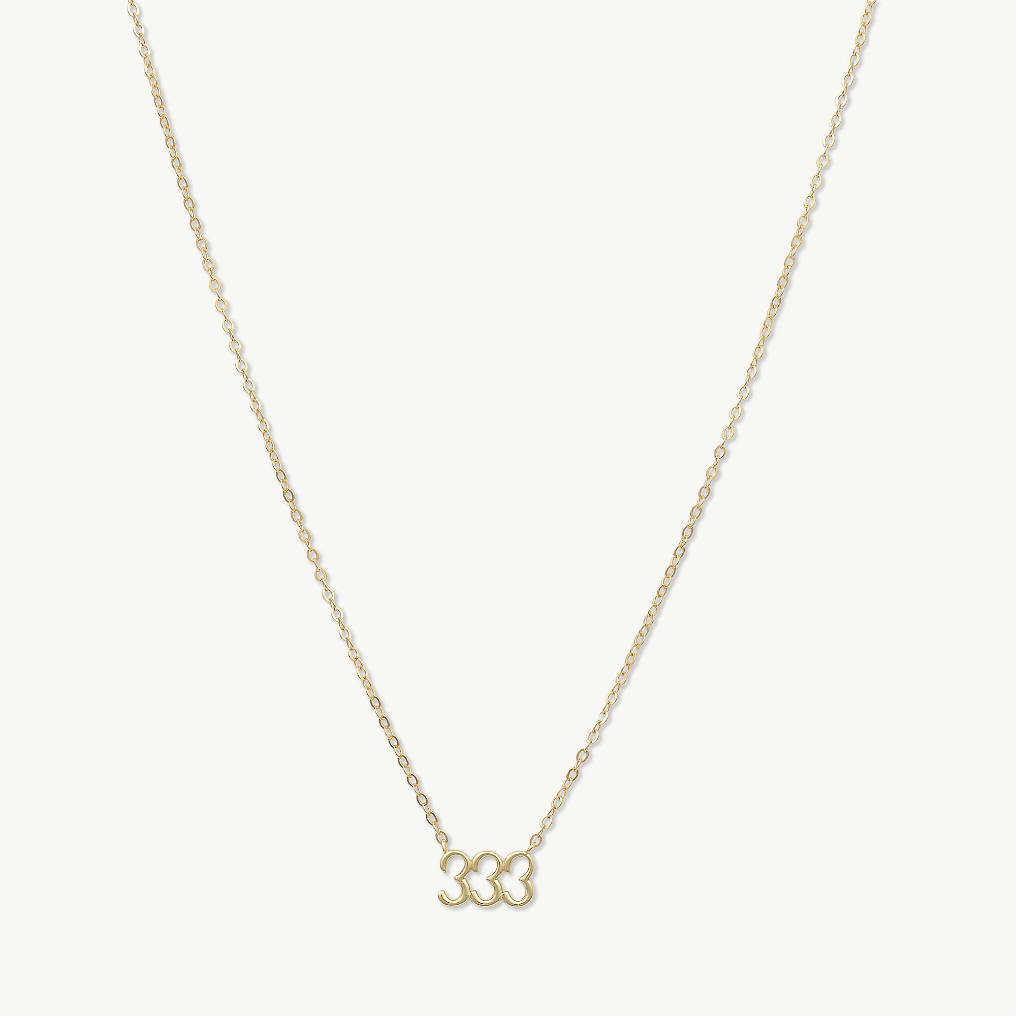 333 Angel Number Pendant Necklace - Camile & Stone