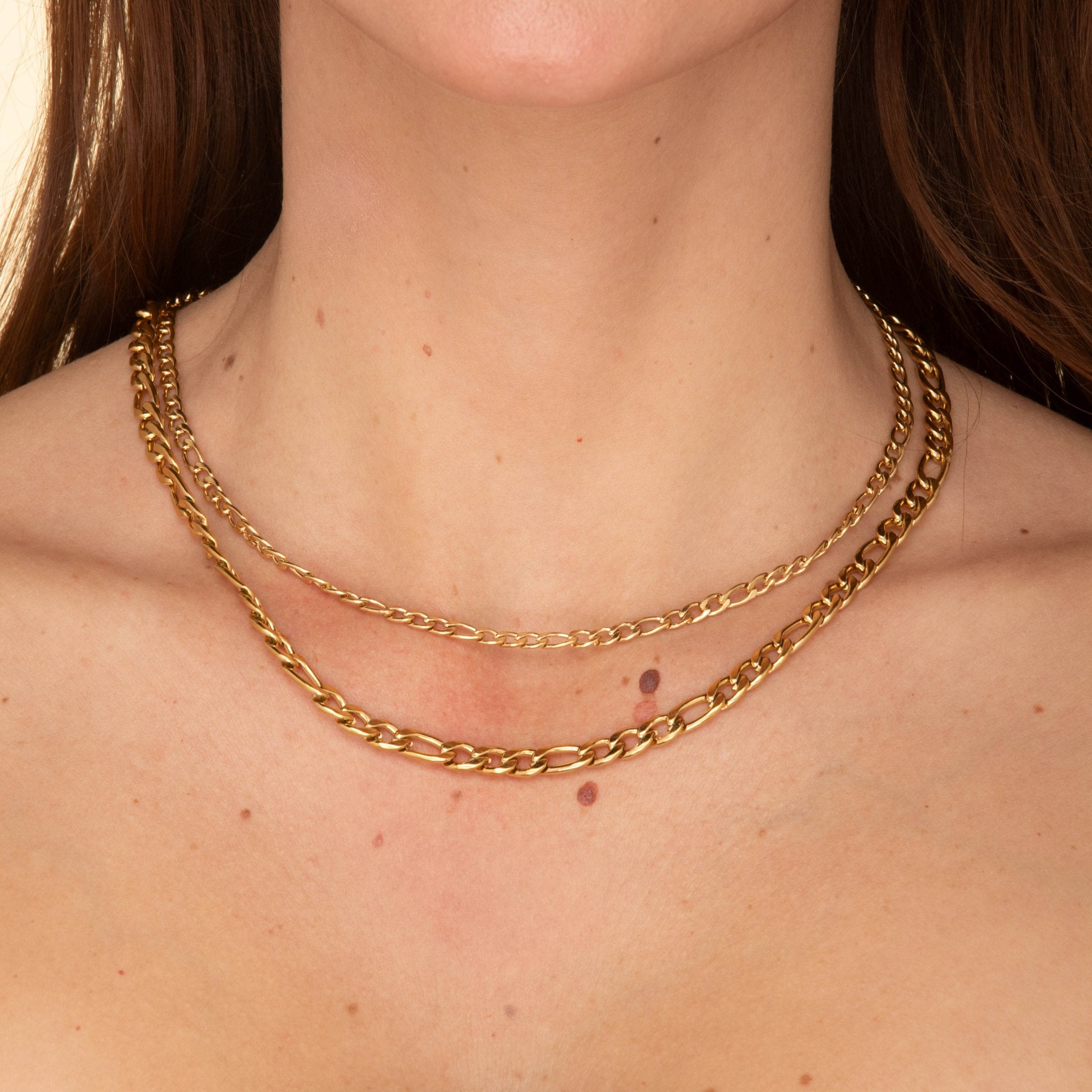 4mm Figaro Chain Necklace - Camile & Stone