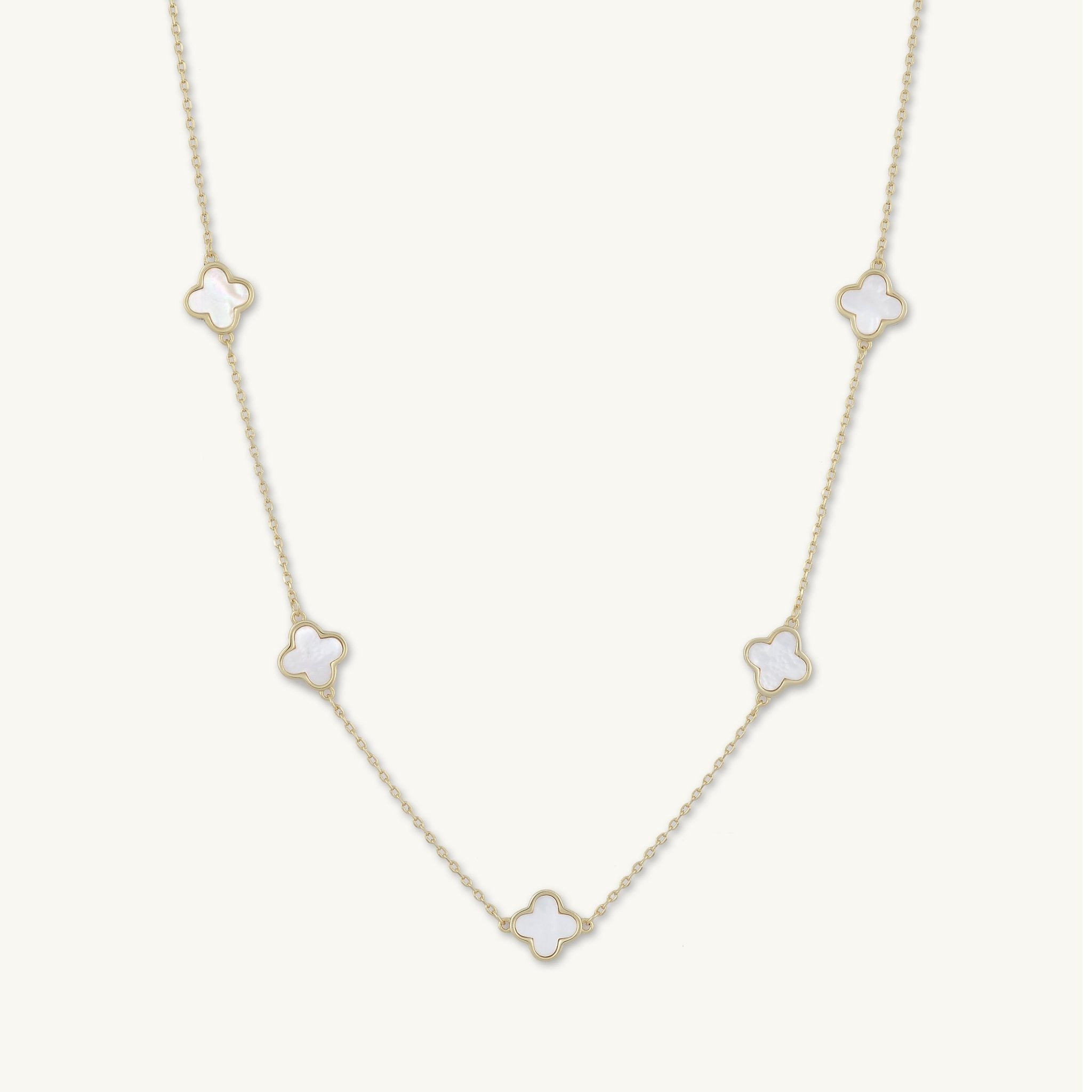 5 Clover Station MOP Necklace - Camile & Stone