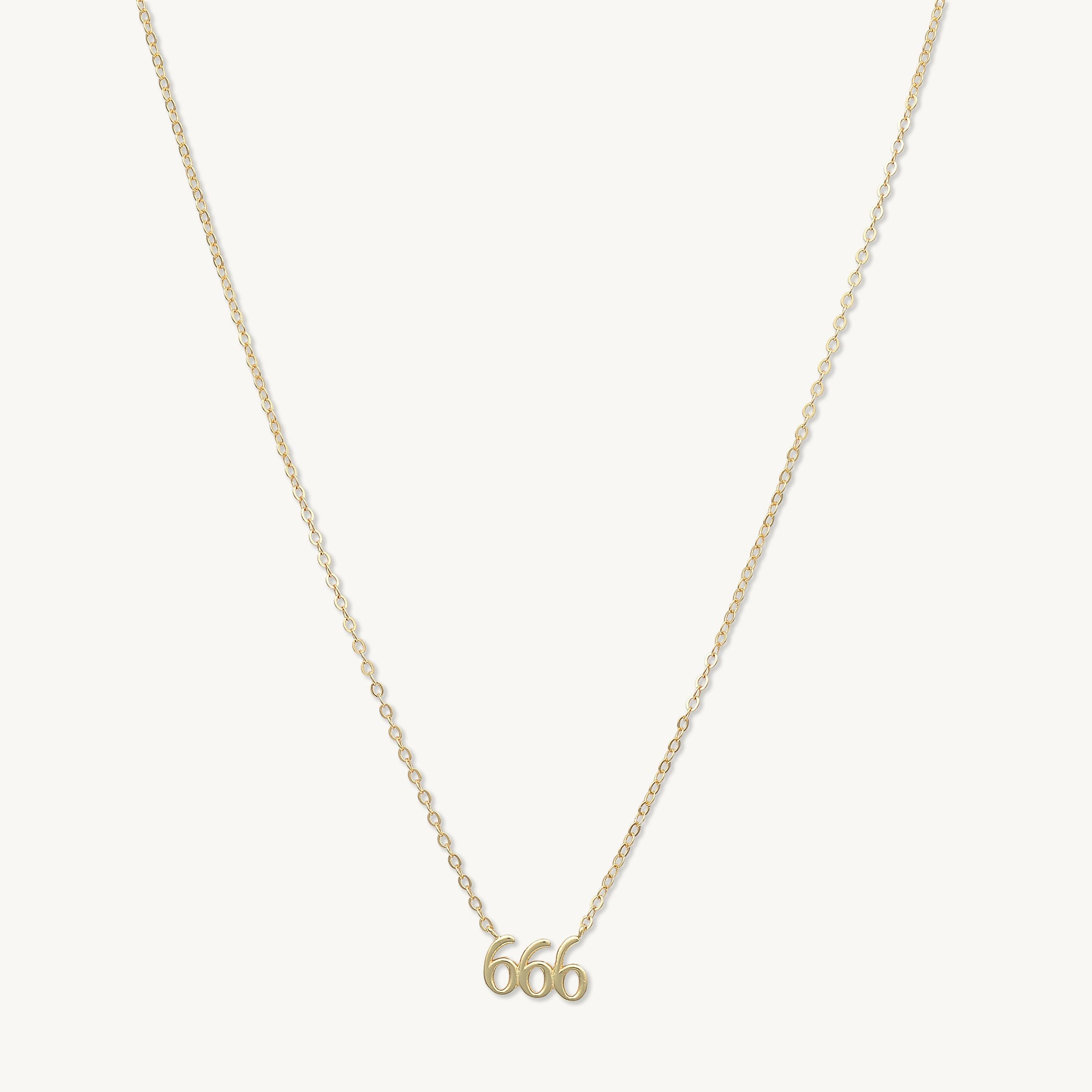 666 Angel Number Pendant Necklace - Camile & Stone