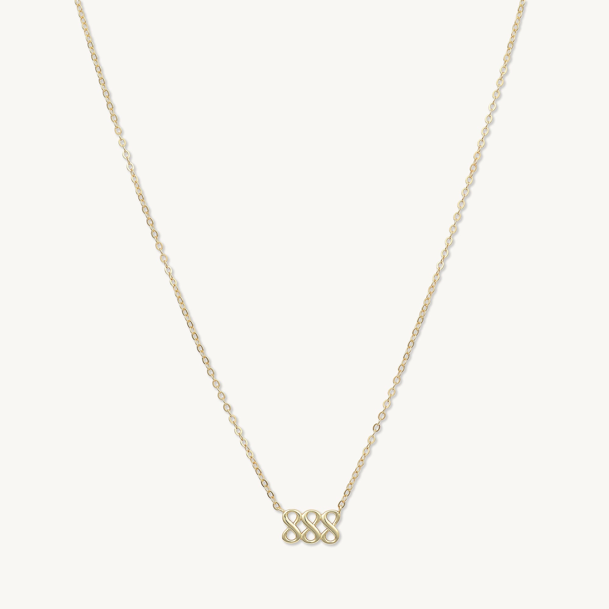 888 Angel Number Pendant Necklace - Camile & Stone