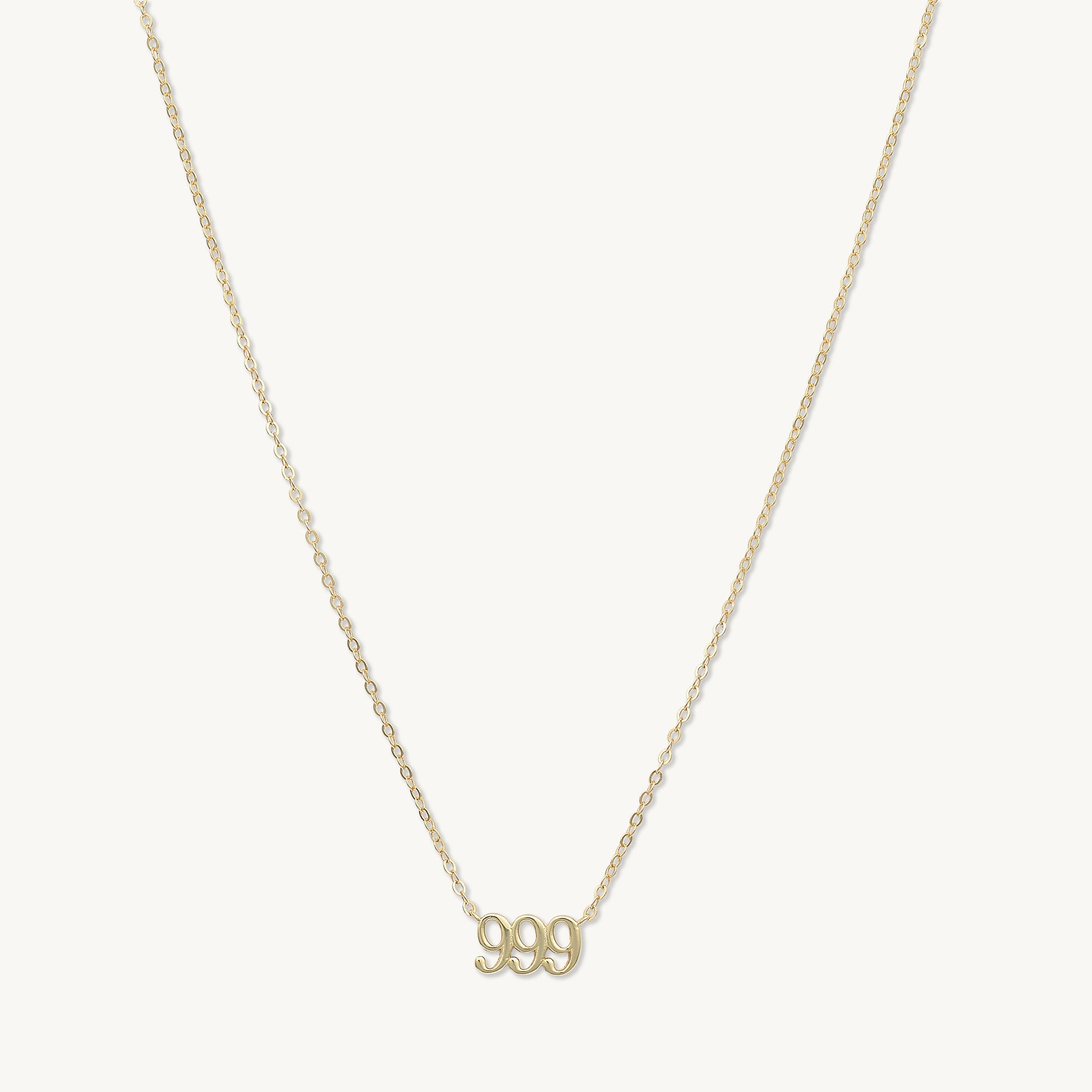 999 Angel Number Pendant Necklace - Camile & Stone