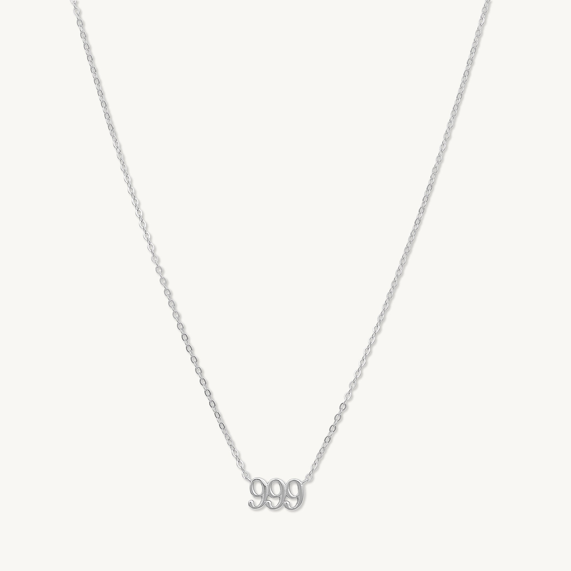 999 Angel Number Pendant Necklace - Camile & Stone