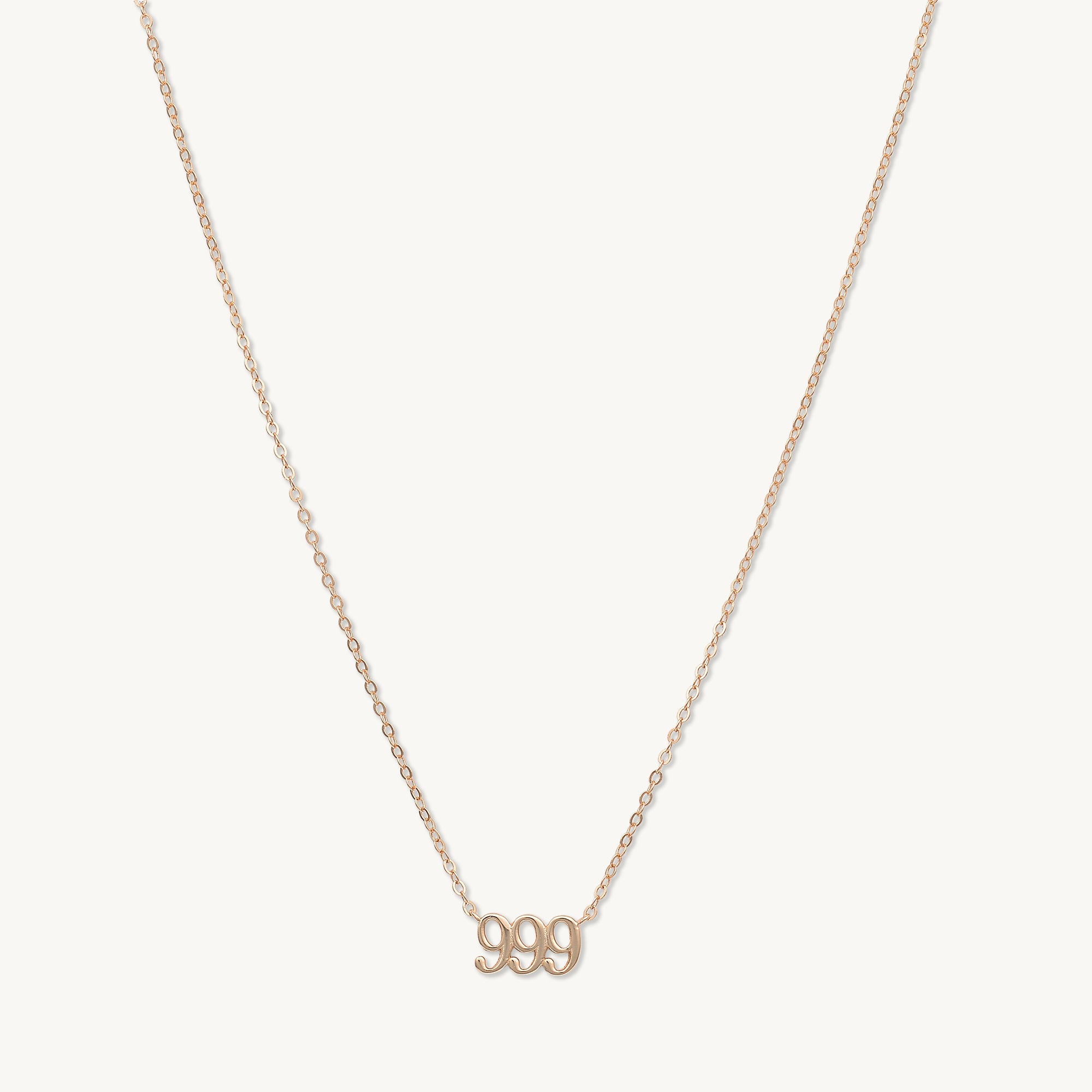 999 Angel Number Pendant Necklace - Camile & Stone