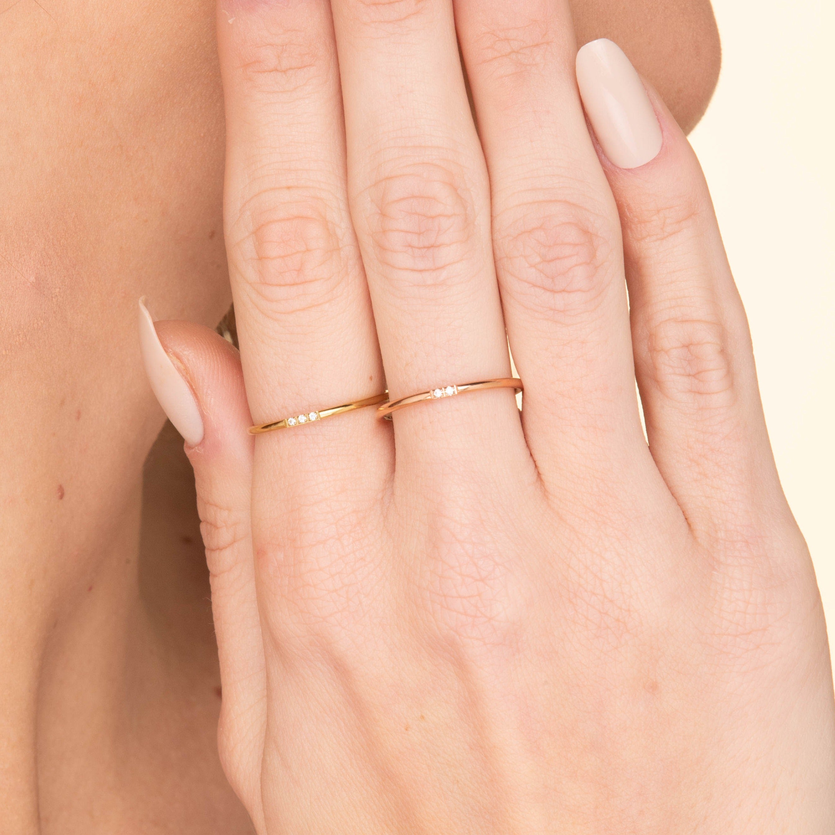 Duo Sapphire Stacking Ring