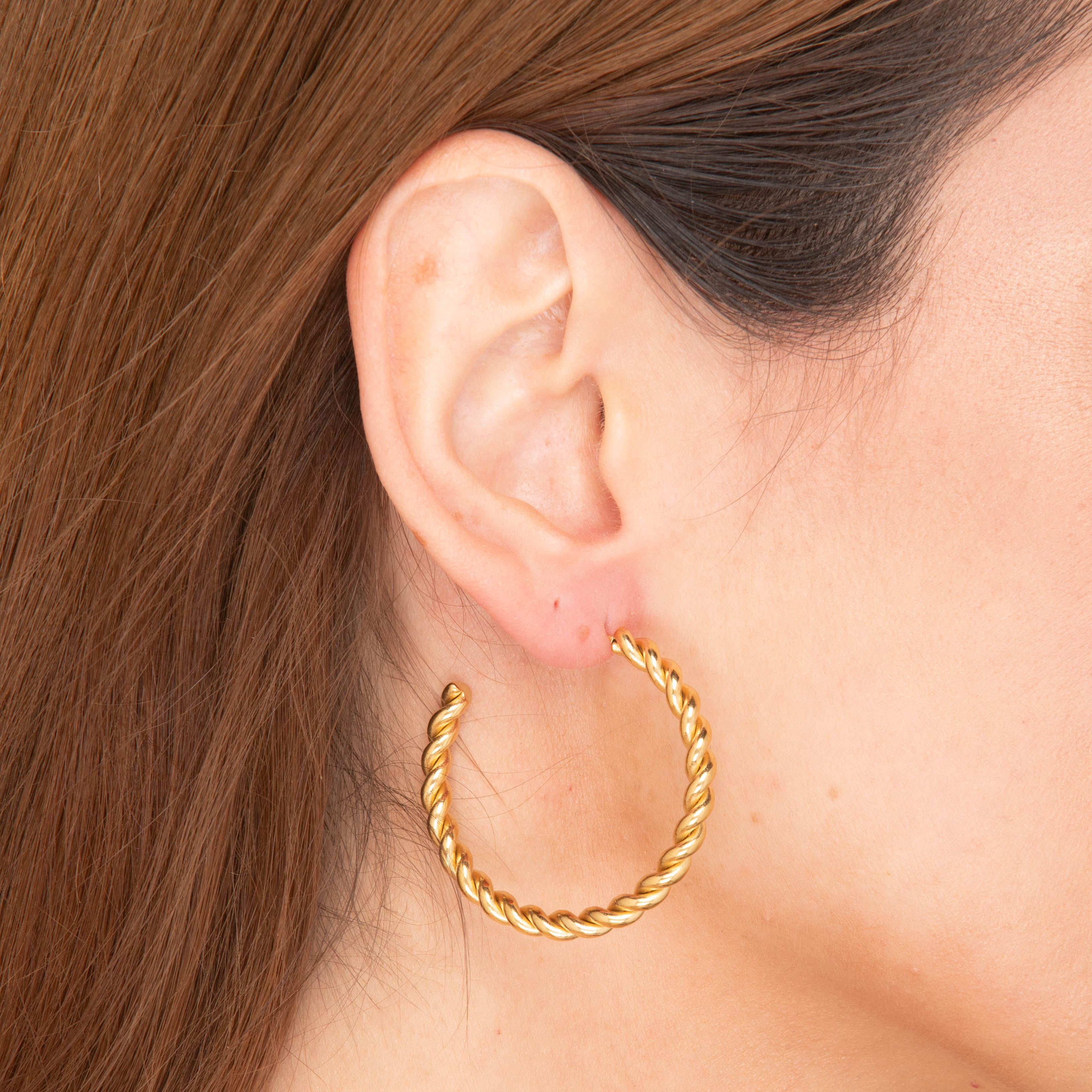 Hallie Twist Statement Hoop Earrings