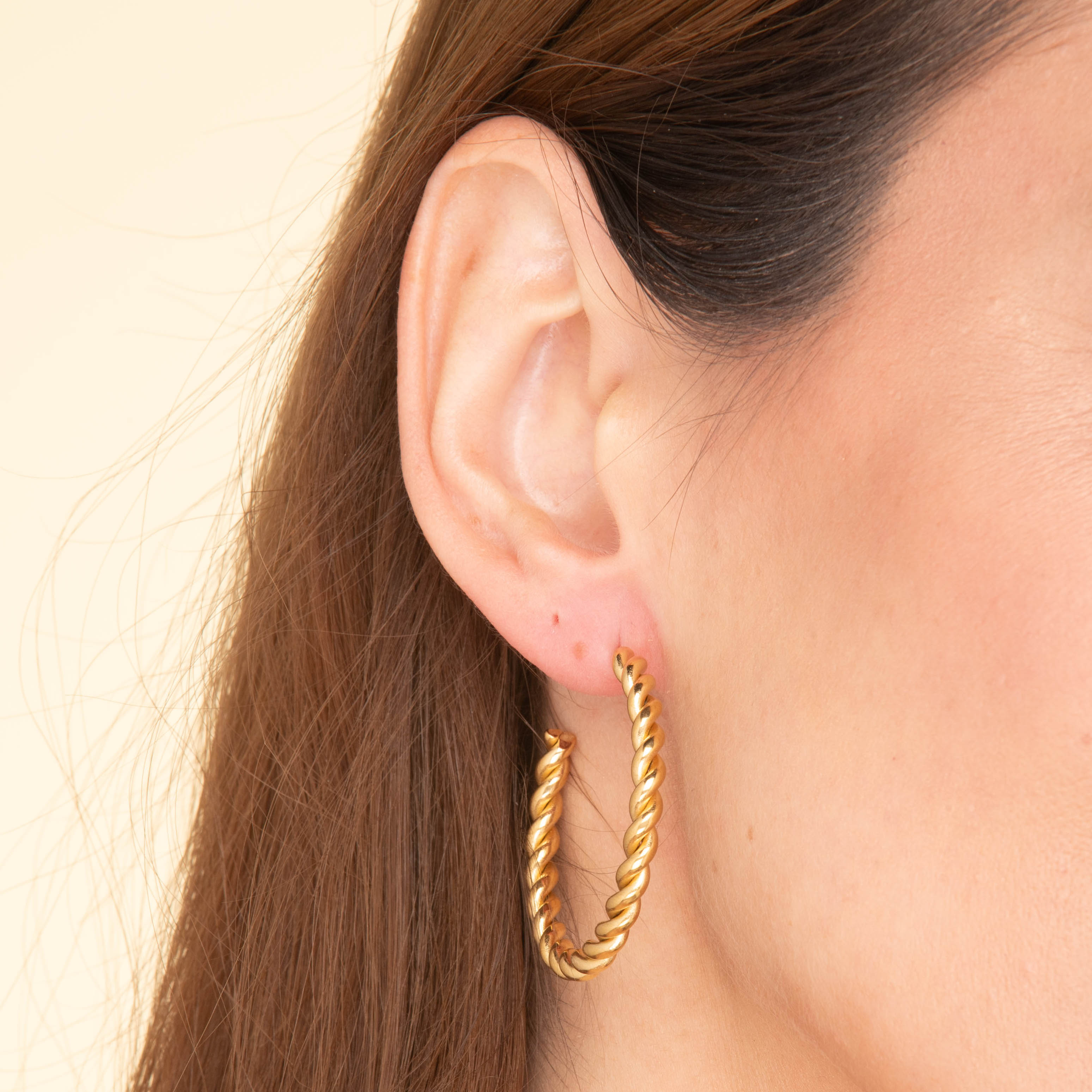 Hallie Twist Statement Hoop Earrings