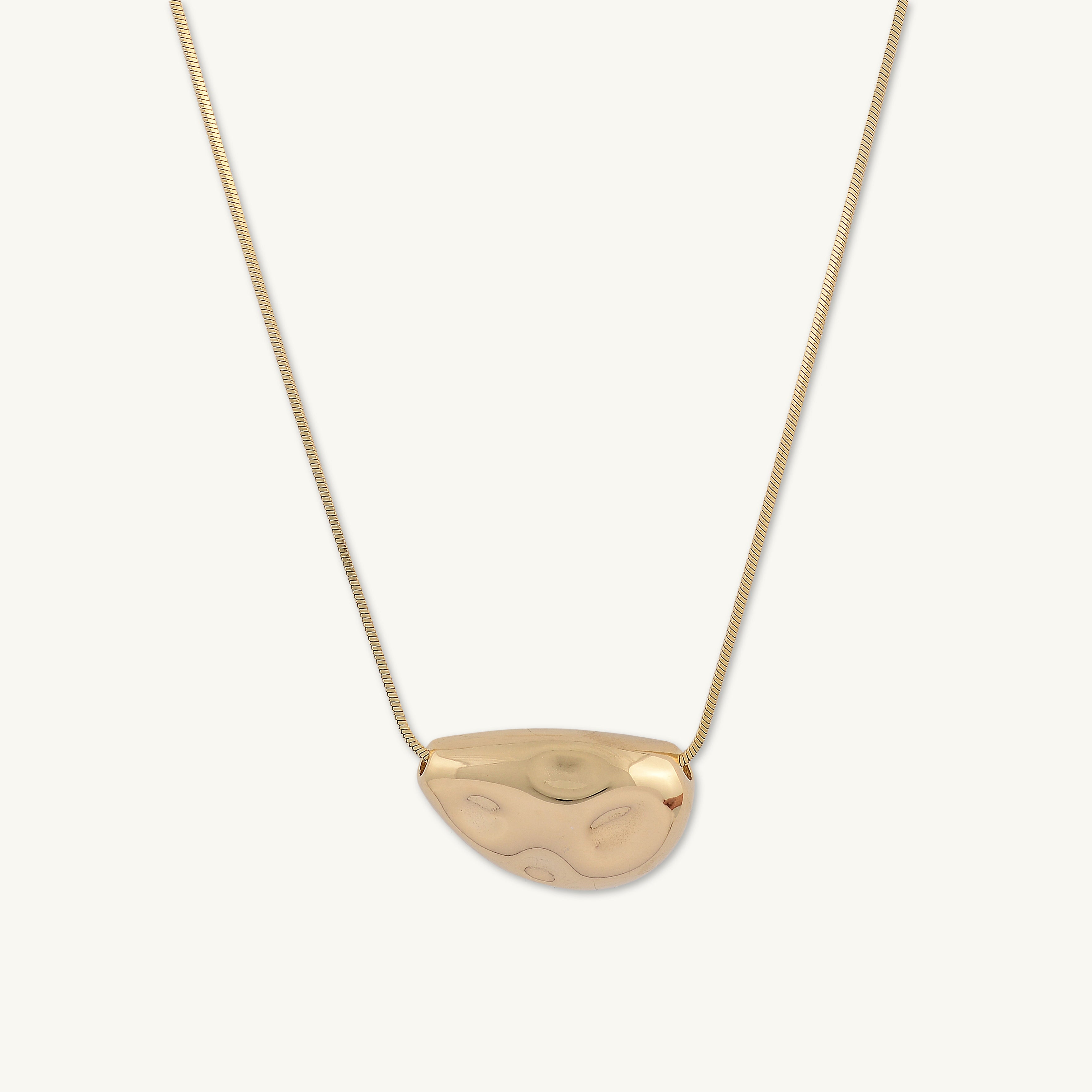 Hailey Molten Pebble Snake Necklace