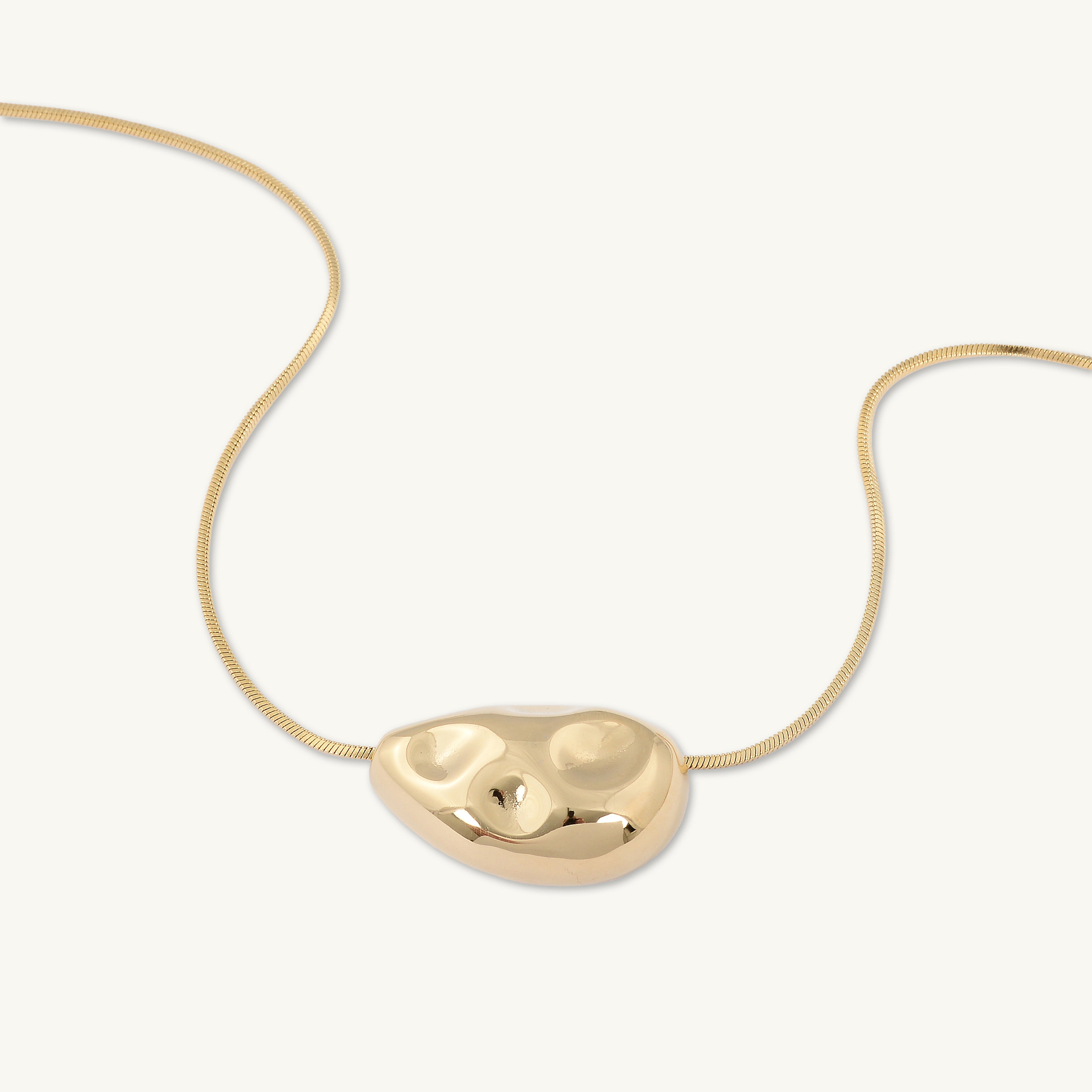 Hailey Molten Pebble Snake Necklace