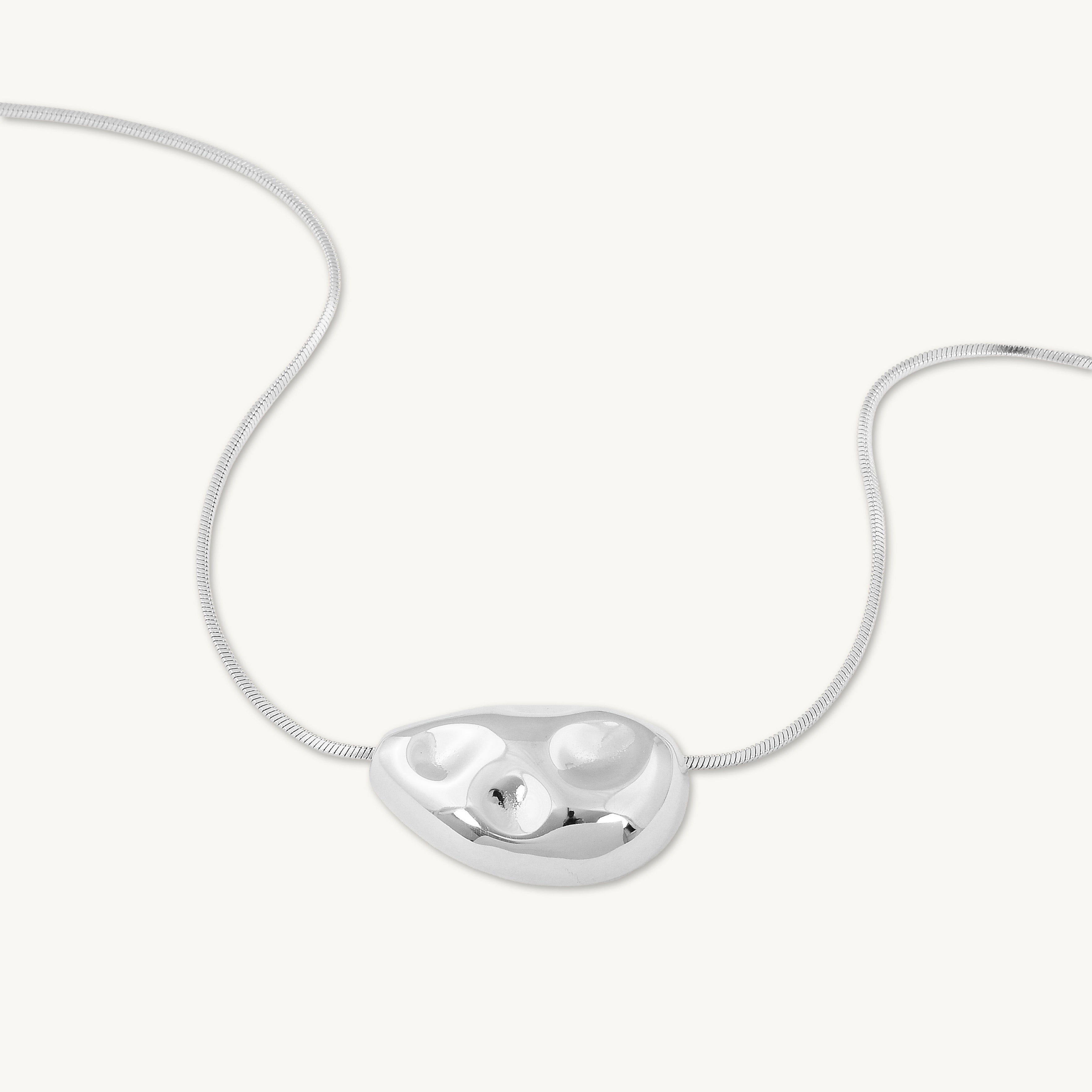 Hailey Molten Pebble Snake Necklace
