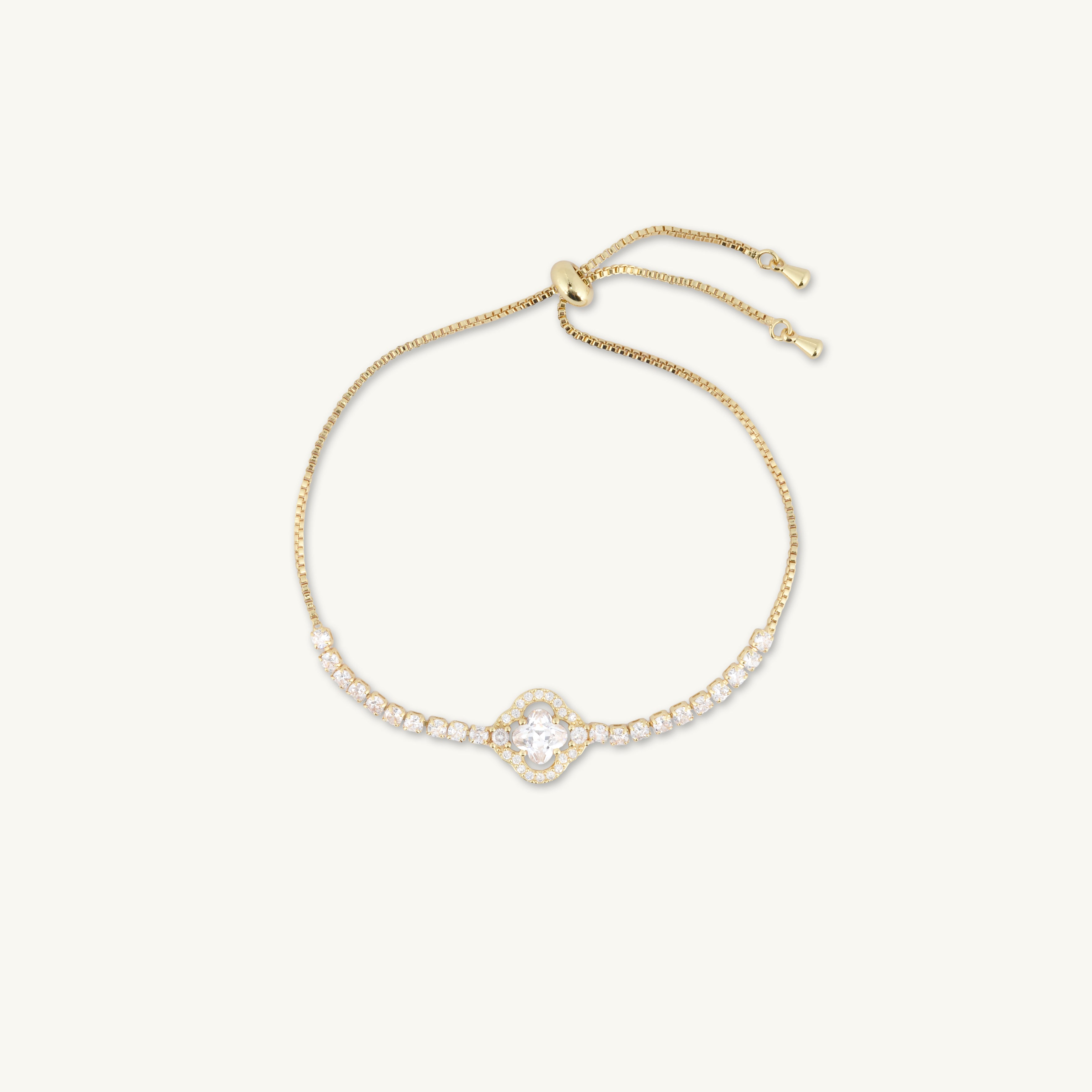 Jannah Clover Tennis Chain Bracelet