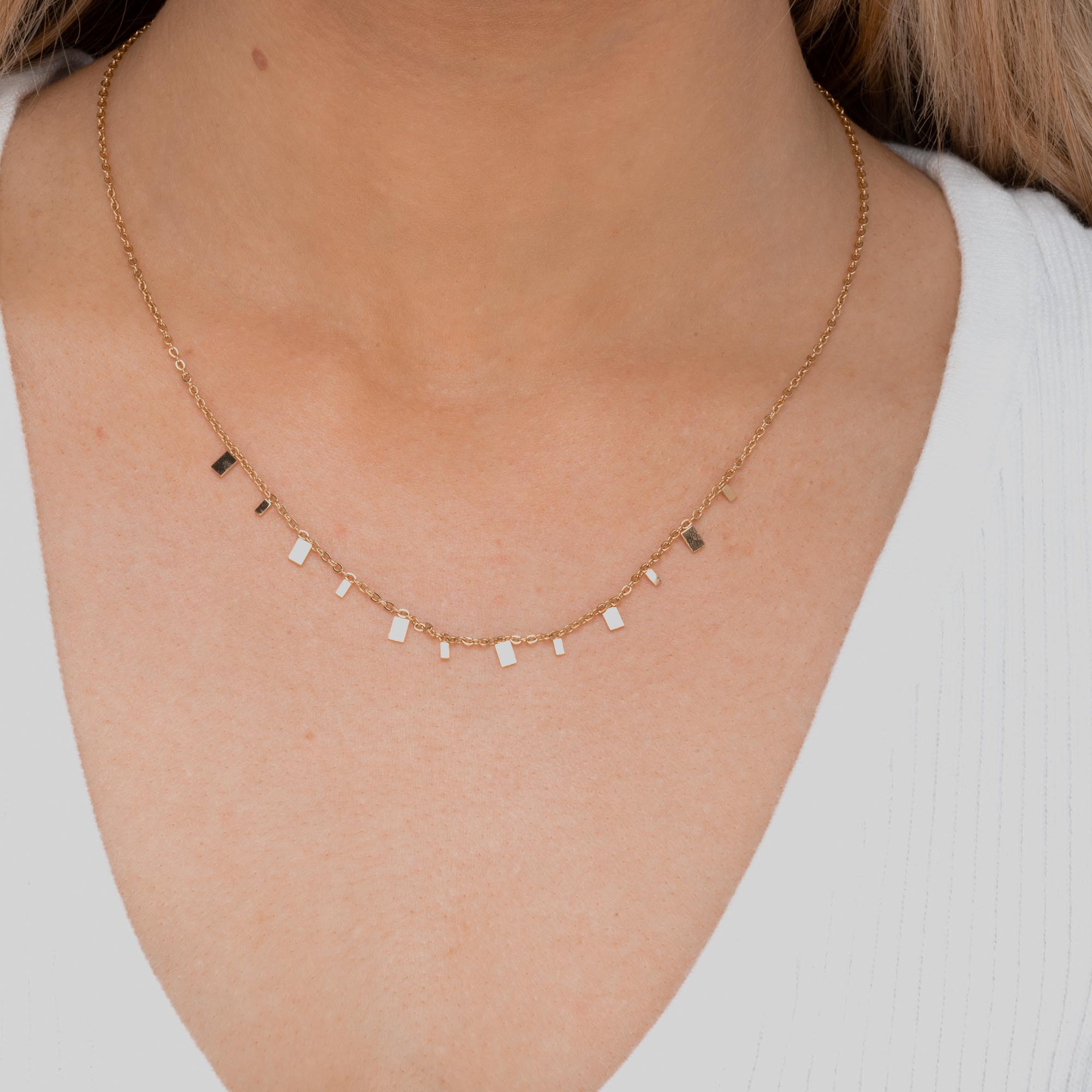 Square Layering Chain Necklace