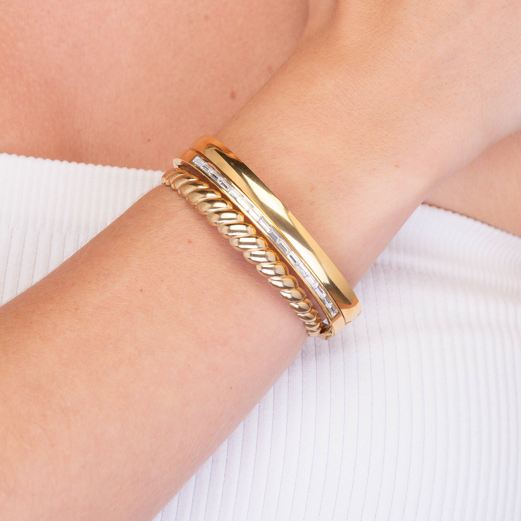 Croissant Open Cuff Bangle