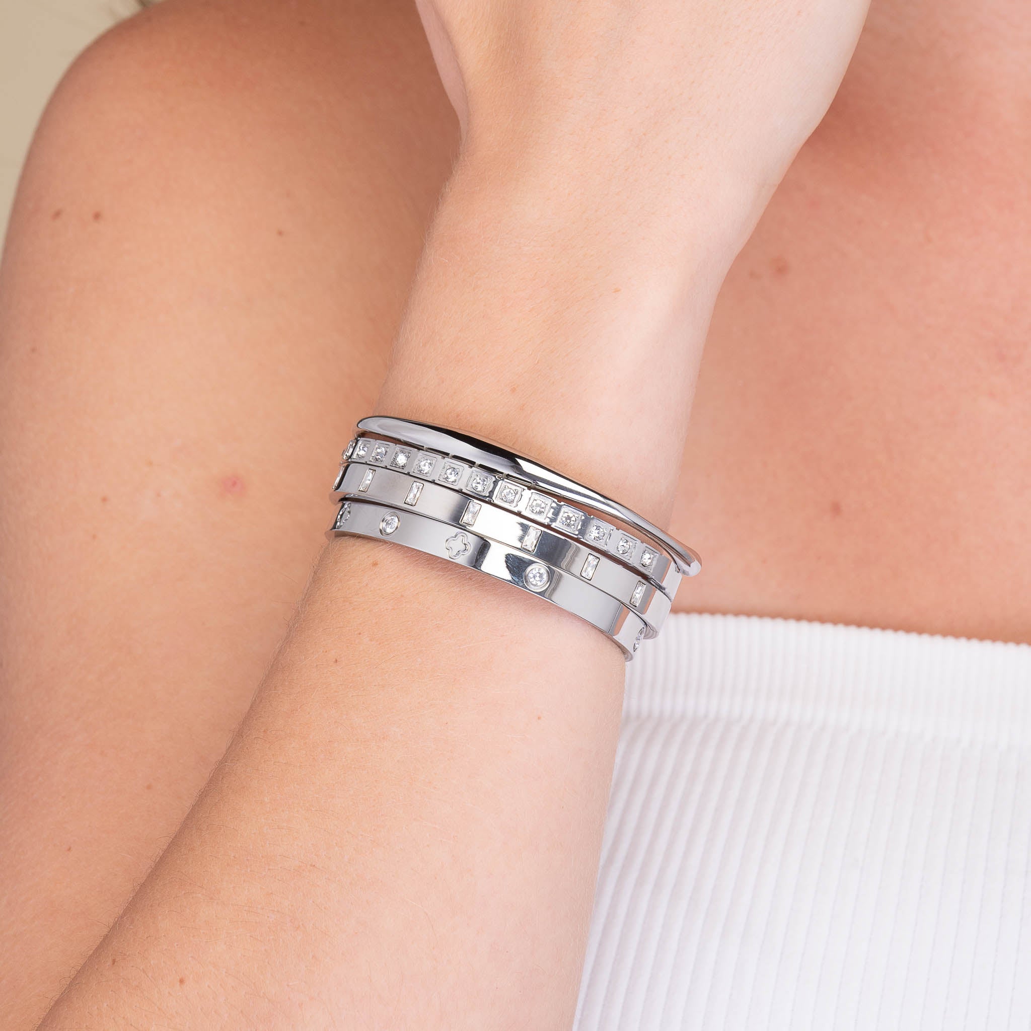 Swirl Open Cuff Bangle