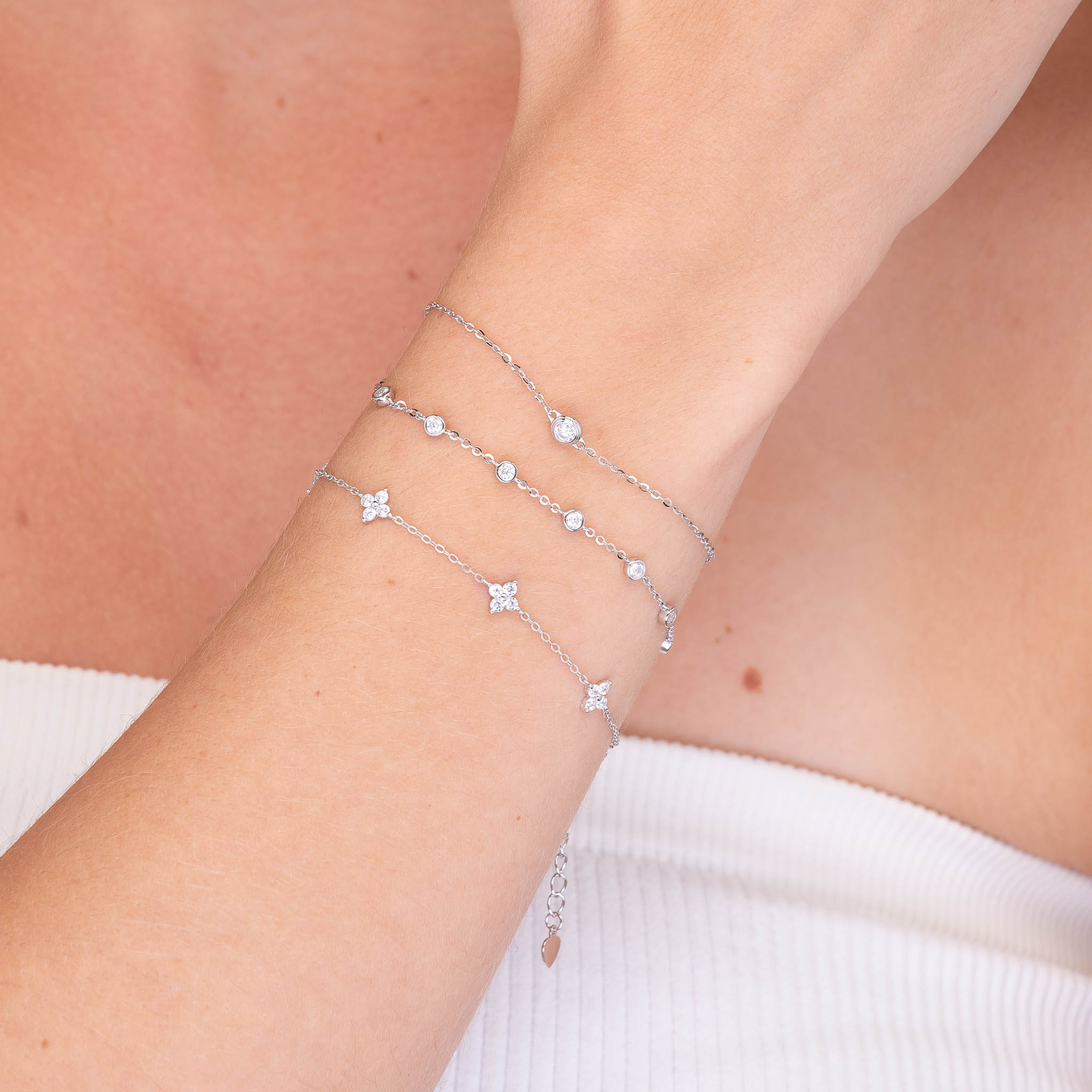 Classic Moissanite Chain Bracelet