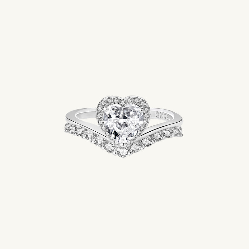 1ct The Eternal Love Moissanite Diamond Engagement Ring