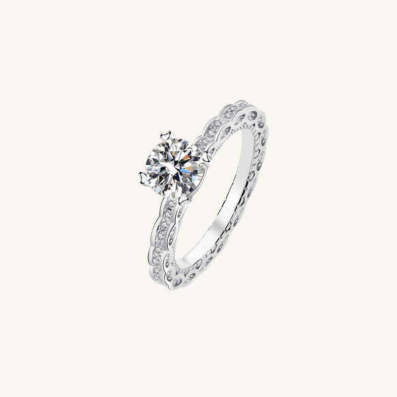 1ct The Rachel Moissanite Diamond Engagement Ring
