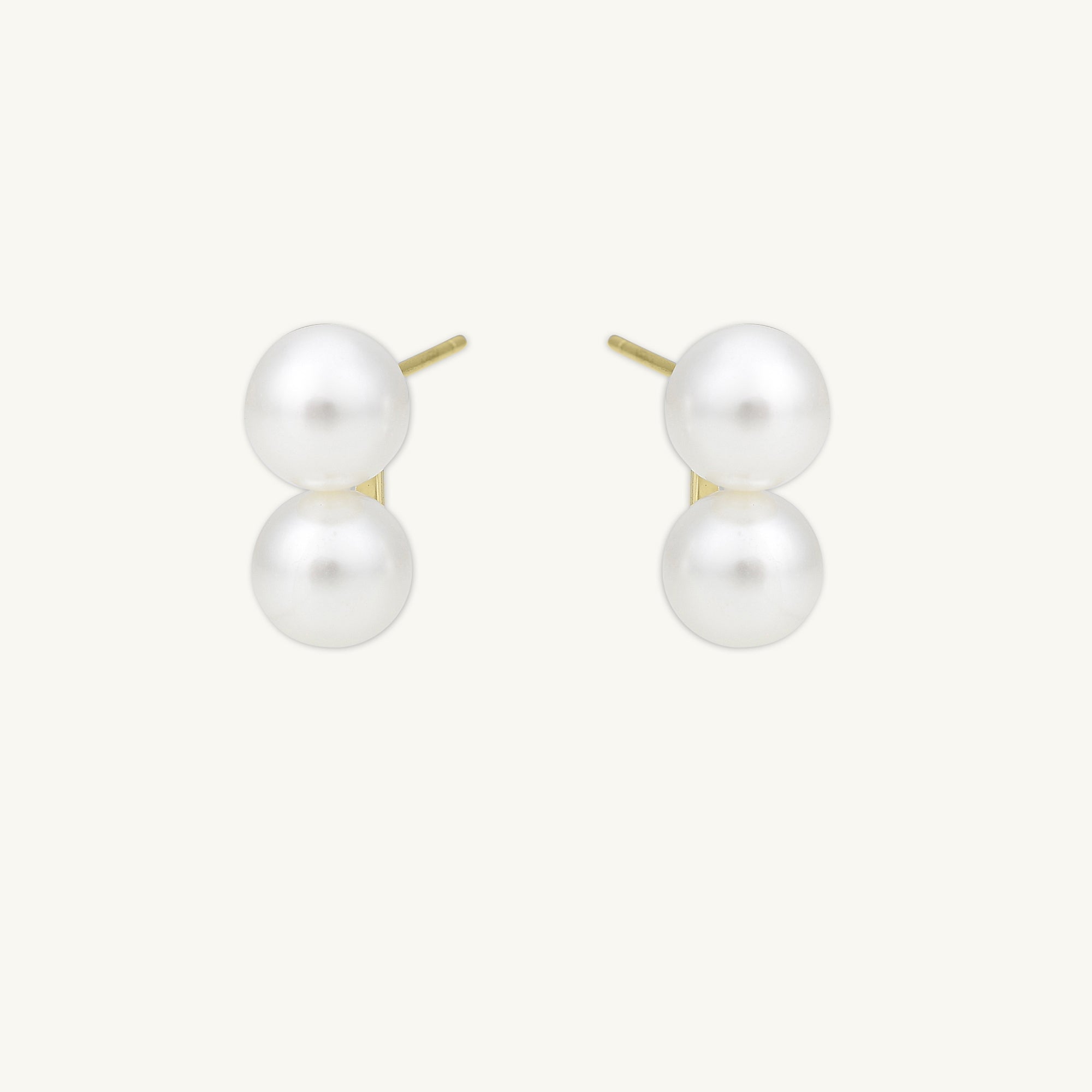 Classic Double Pearl Earrings