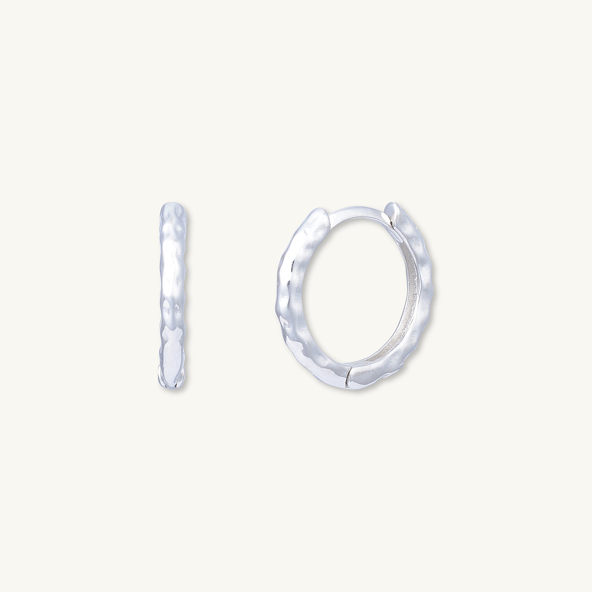 Classic Molten Huggie Hoop Earrings