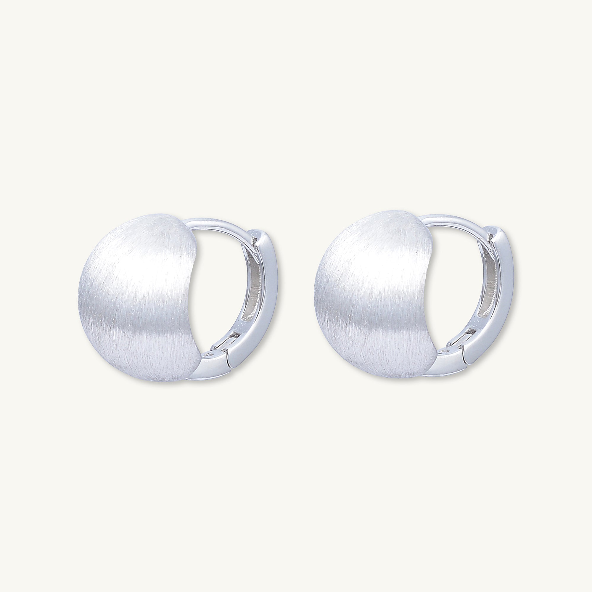 Statement Circle Huggie Hoop Earrings