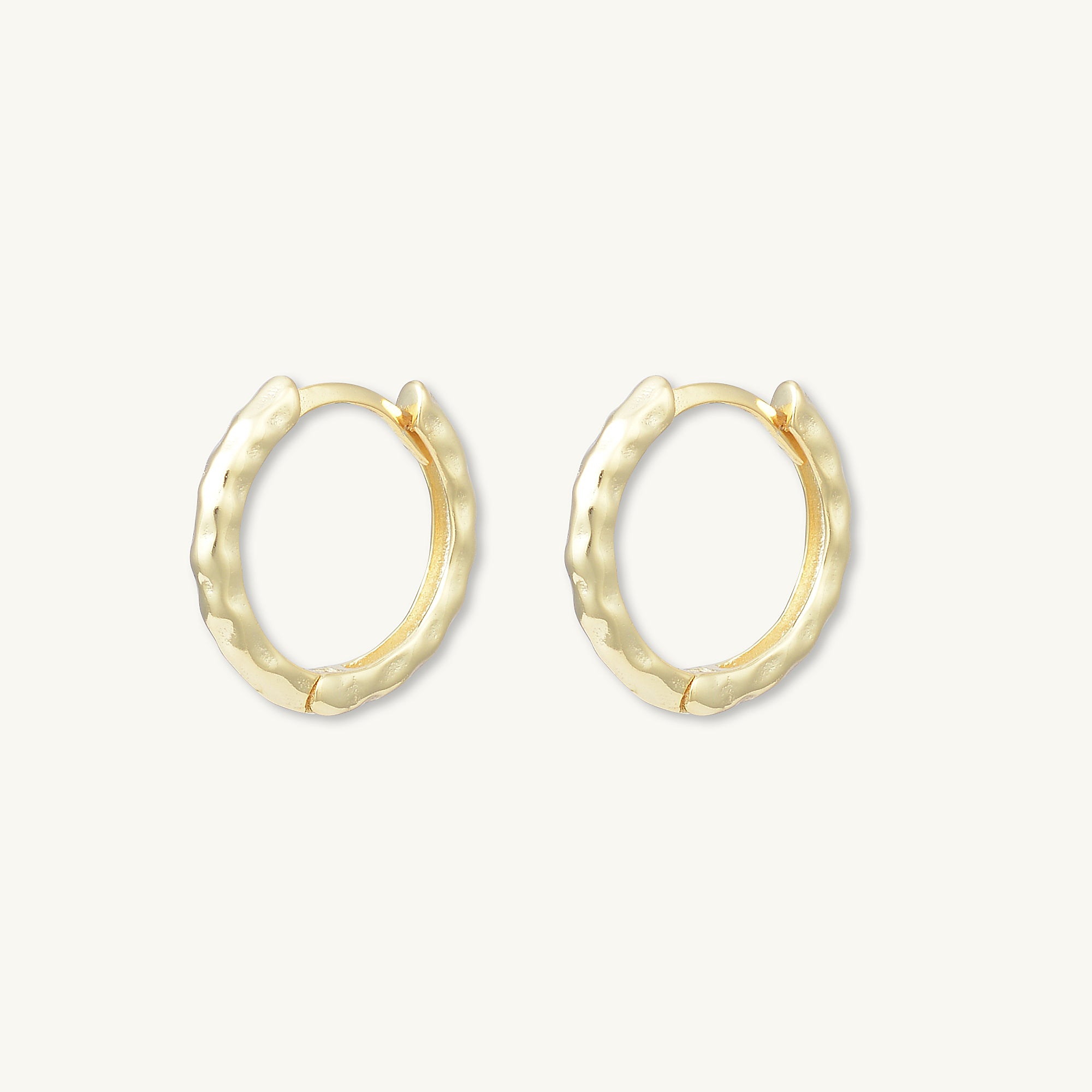 Classic Molten Huggie Hoop Earrings