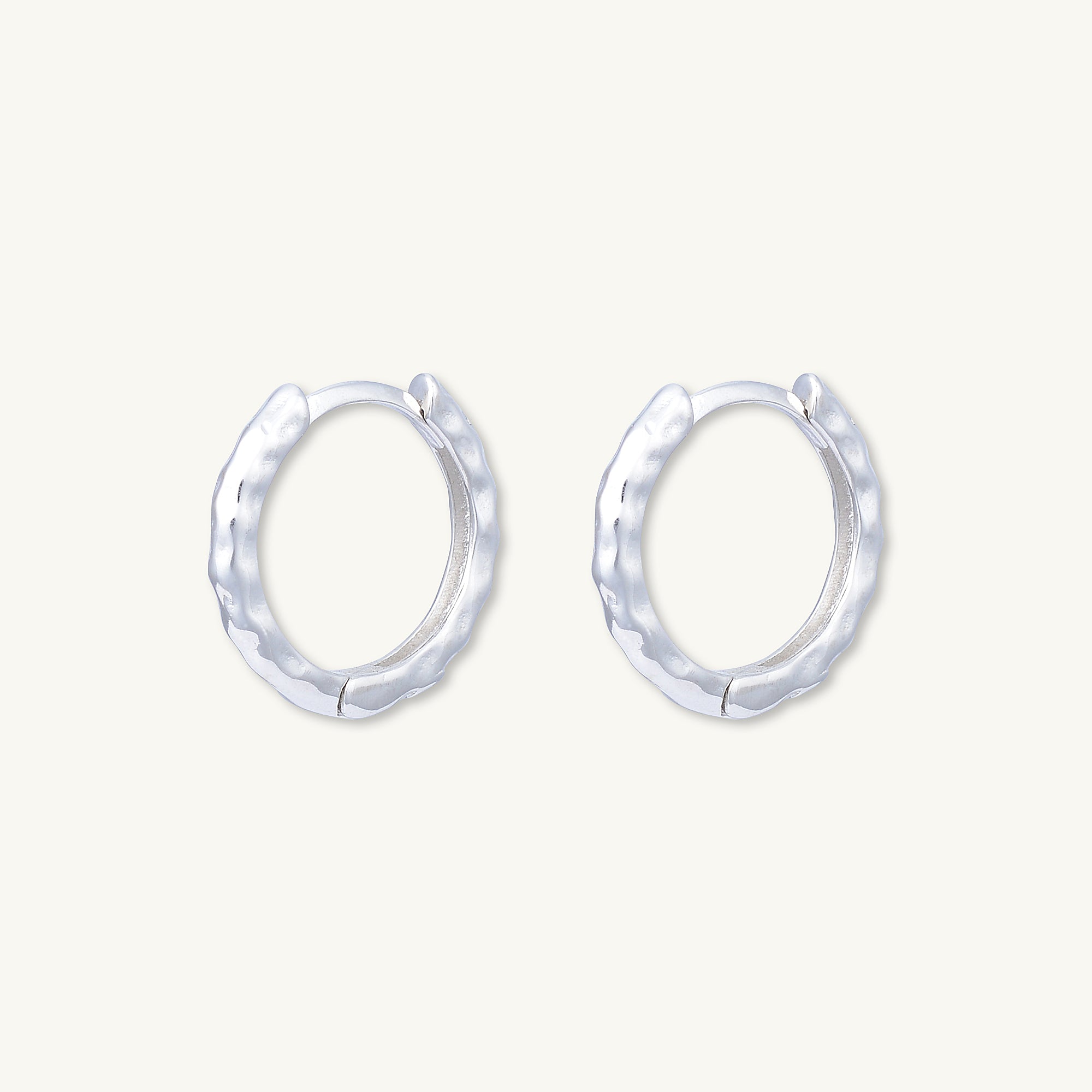 Classic Molten Huggie Hoop Earrings