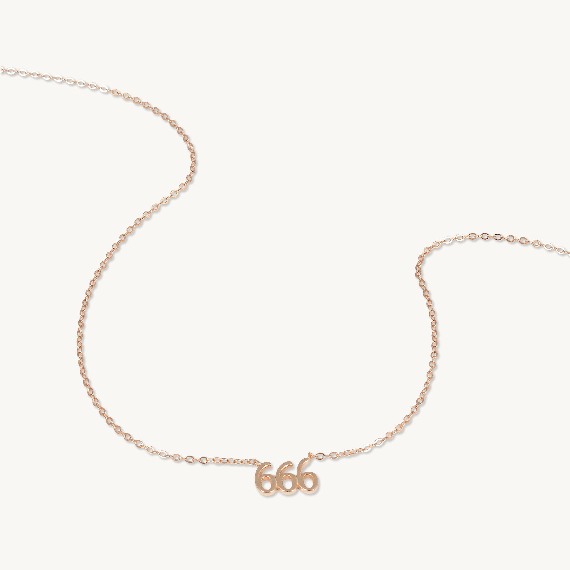 666 Angel Number Pendant Necklace