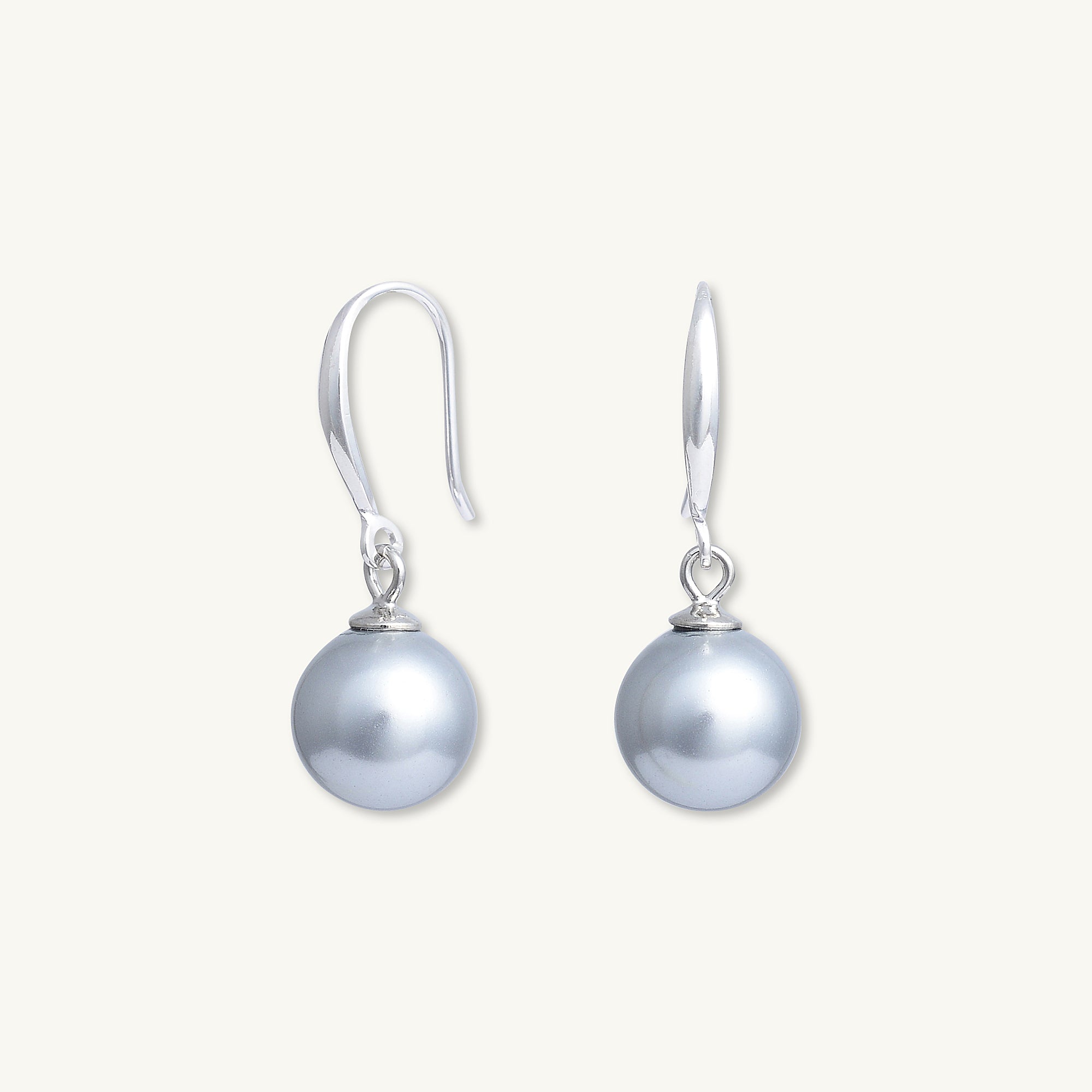 Silver Freshwater Pearl Drop Earrings